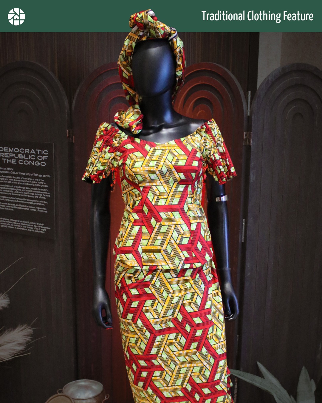 kitenge dresses for ladies This dress, with its brightly patterned skirt, top, and head wrap, would be worn by Congolese women who are married or over the age of 30 to celebrations, events, and parties Women's Lederhosen