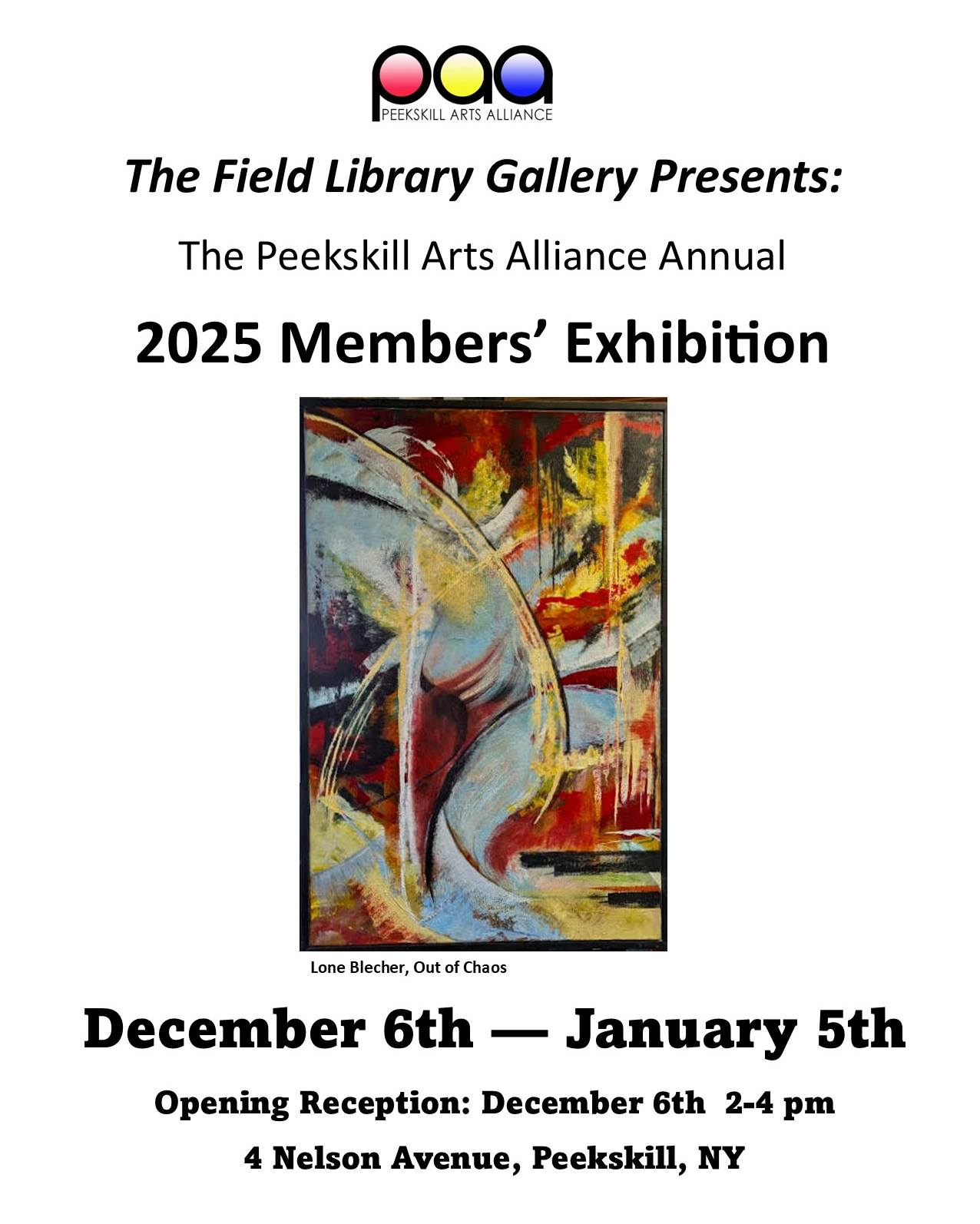 The Field Library Gallery... - Peekskill Arts Alliance | Facebook