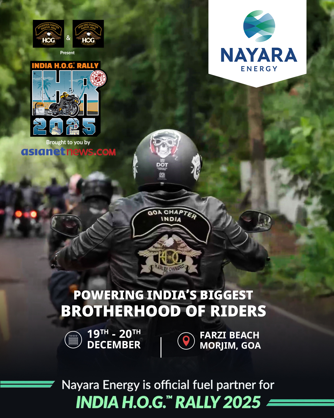 Asianet - The brotherhood of riders is on the move to Goa, and Nayara ...