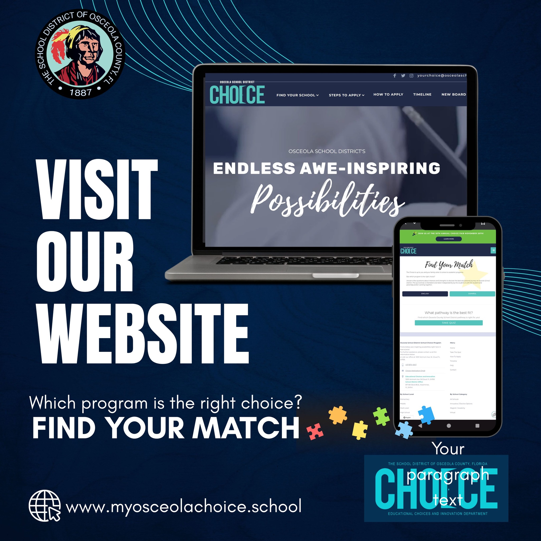 🔎Explore your options on our interactive CHOICE website. Take our quiz ...