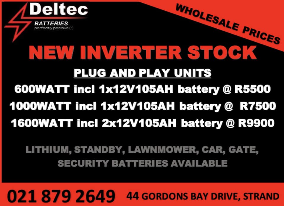 NEW INVERTER STOCK NOW AVAILABLE⚡️ - Deltec Batteries Strand