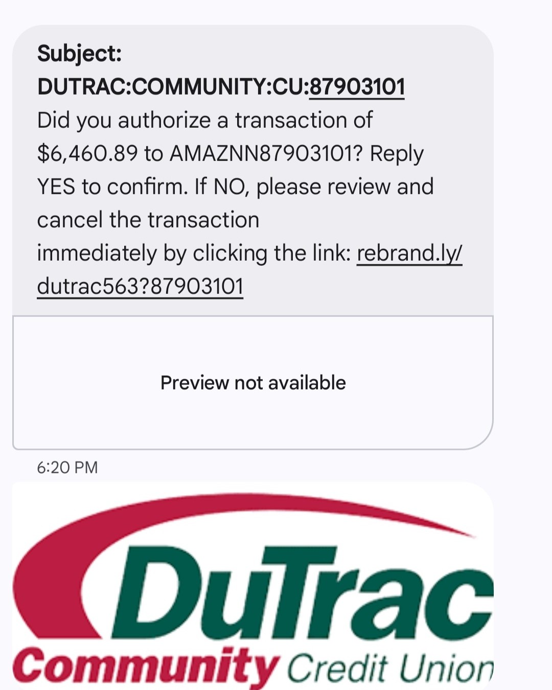 📢FRAUD ALERT! 📢We have... - DuTrac Community Credit Union | Facebook