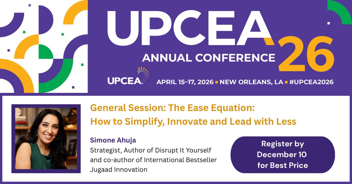 UPCEA - Join us at the UPCEA 2026 Annual Conference for a powerful ...