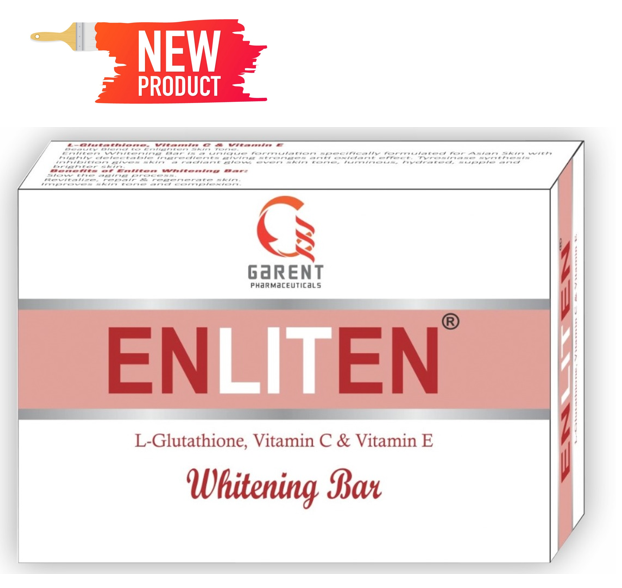 Enliten Whitening Bar...!!! L-Glutathione , Vitamin C & Vitamin E. #Garentpharmapakistan #SkincareproductsDerma