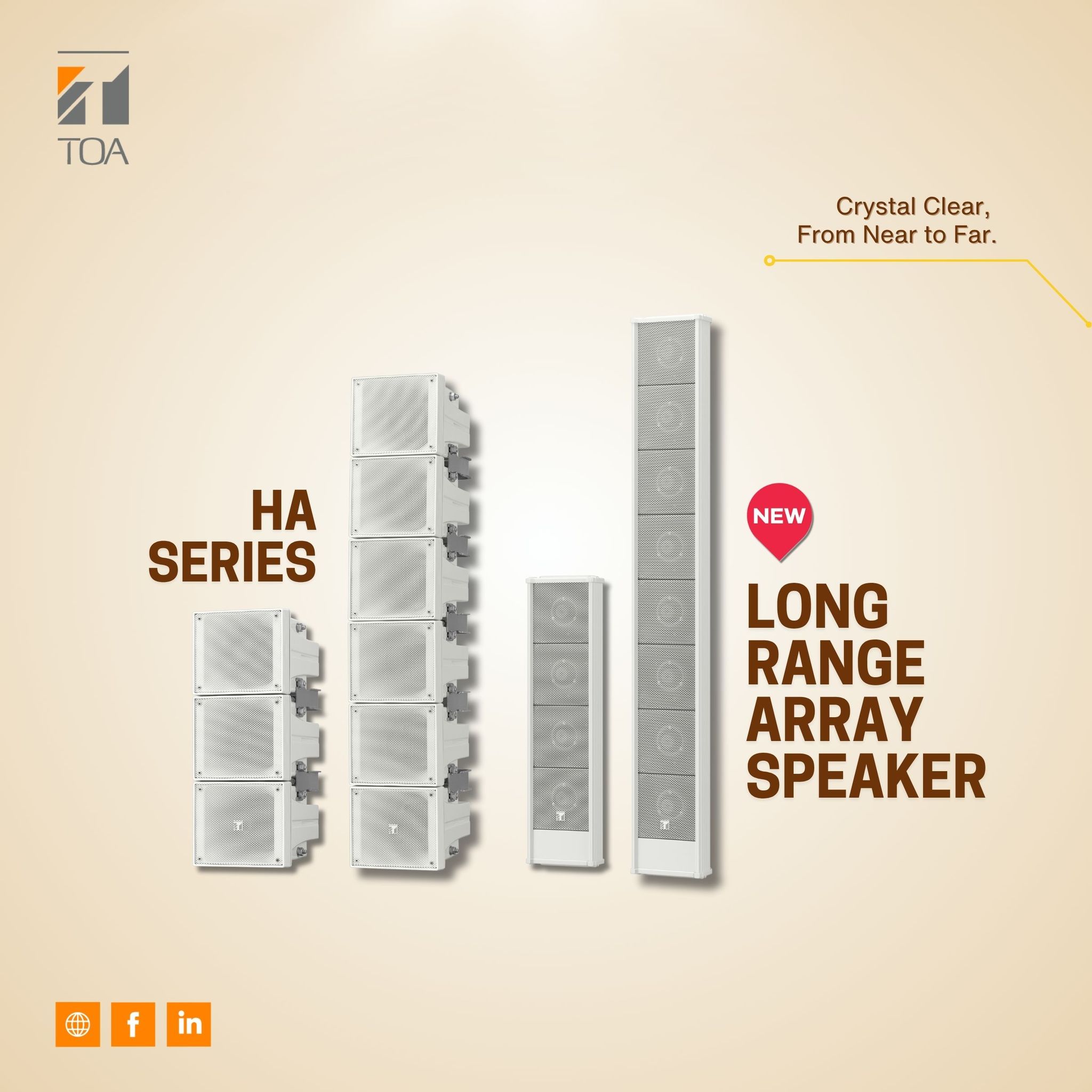 TOA - Discover TOA latest Horn Array Long Range Speakers Series ...