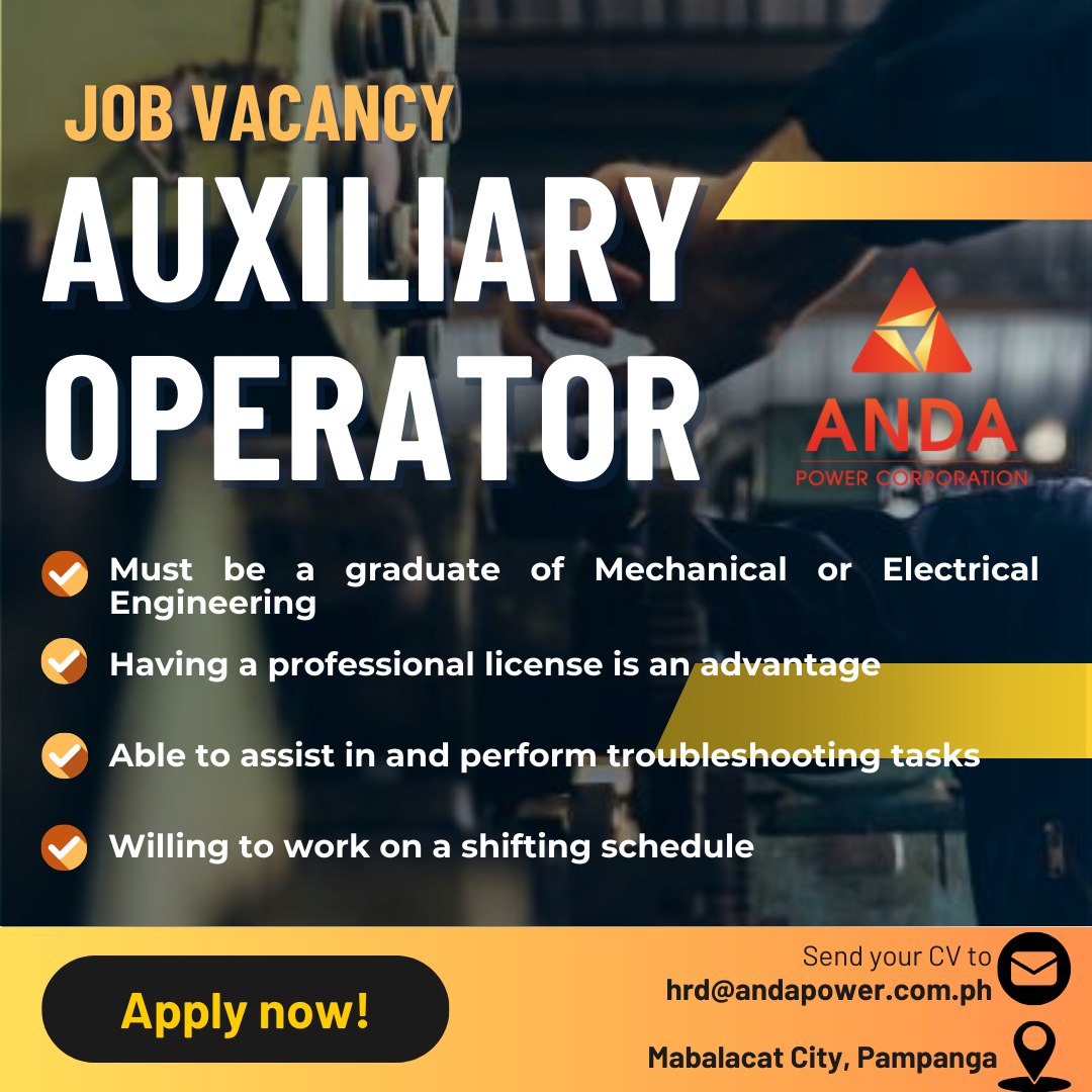 Anda Power Corporation Careers | Mabalacat