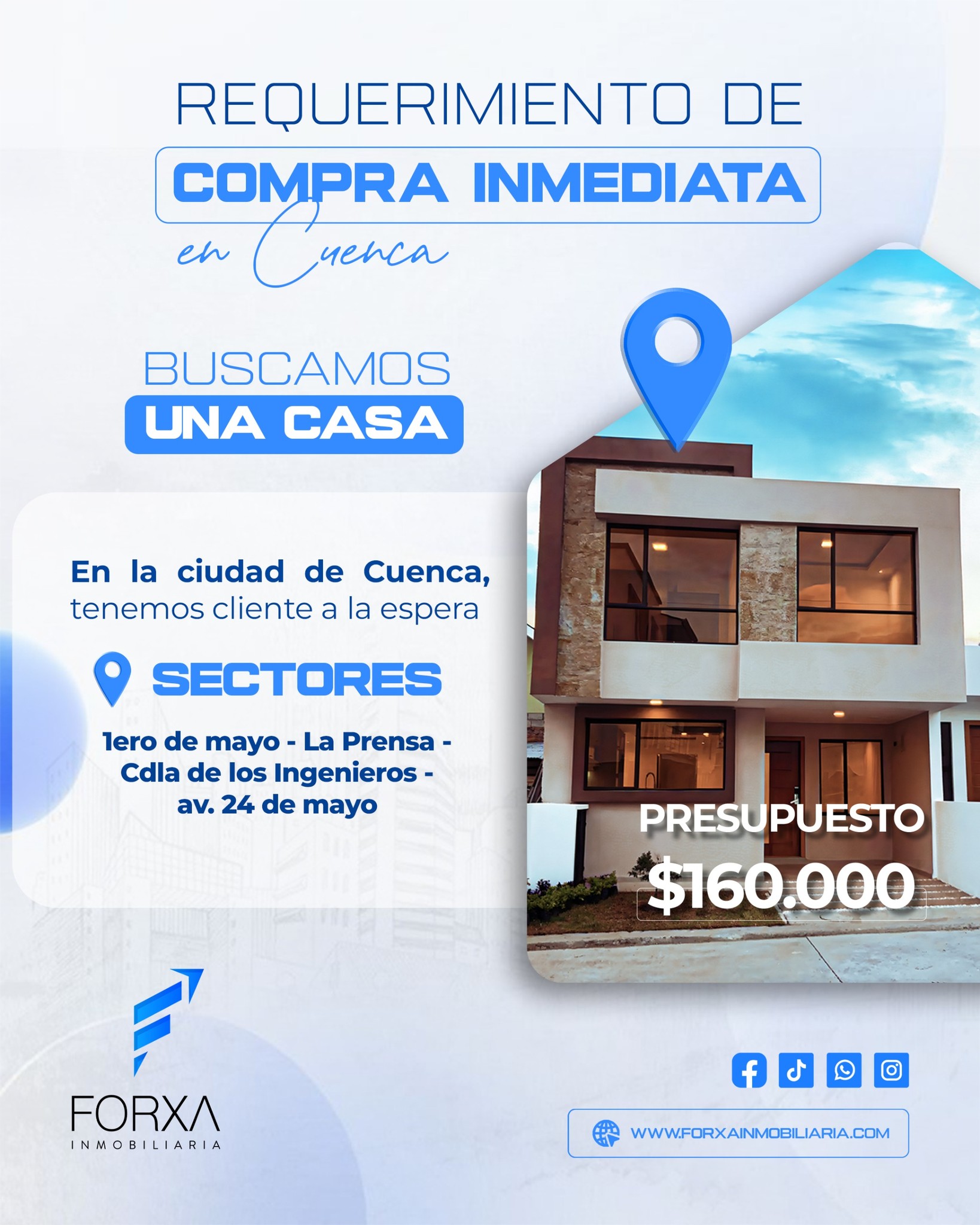 ¡Buscamos casa para compra inmediata!... - Forxa Inmobiliaria | Facebook