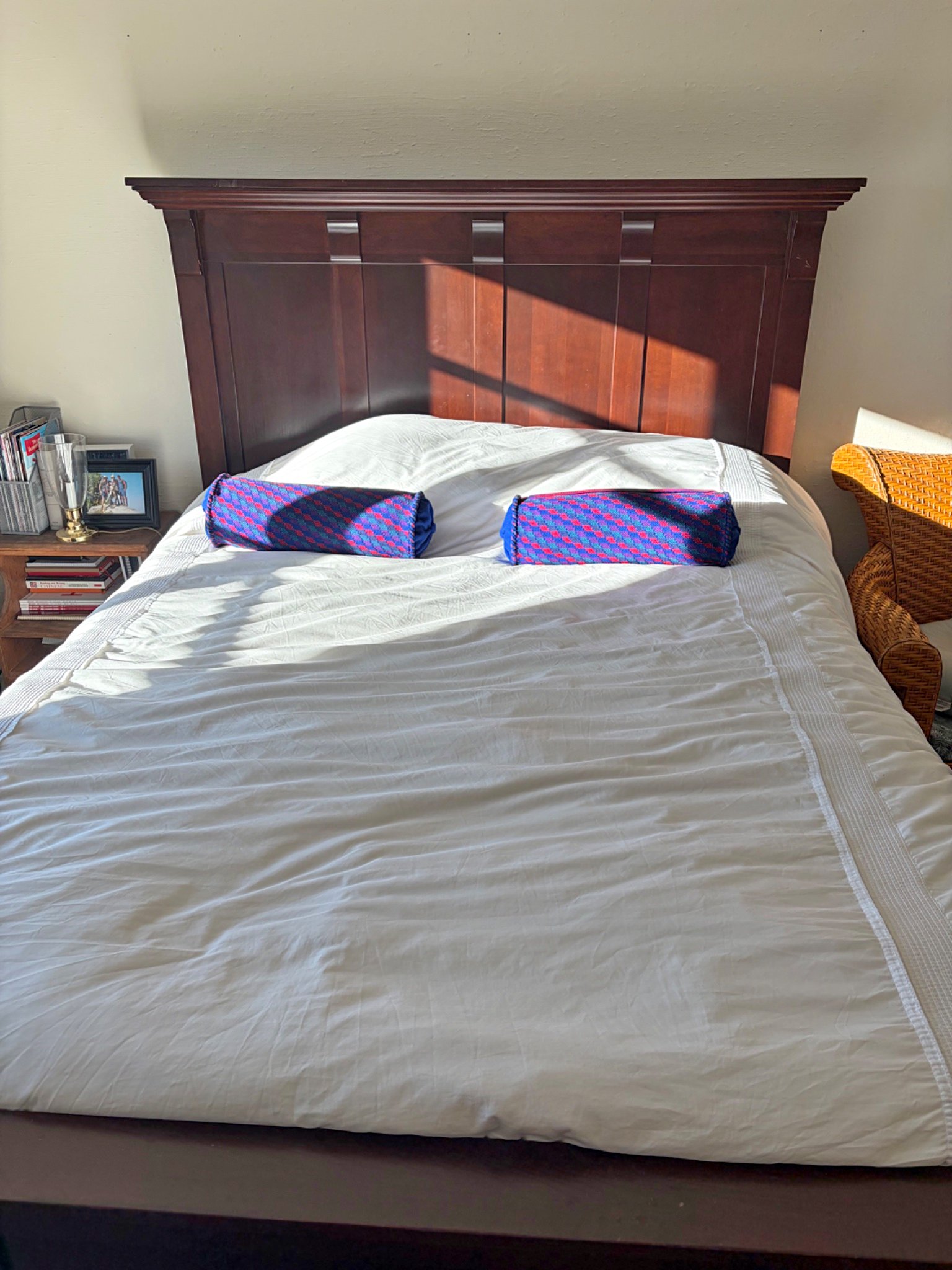 Queen Bed Frame with mattress and box spring - Beds & Bed Frames - San ...