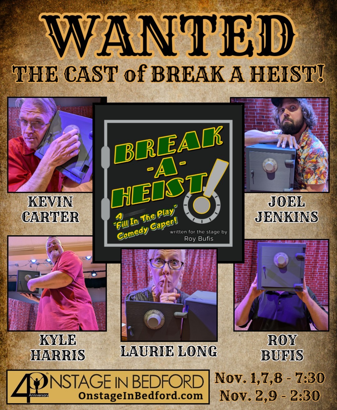 Meet the cast of BREAK A HEIST, an... - Zingerz Comedy Club | Facebook