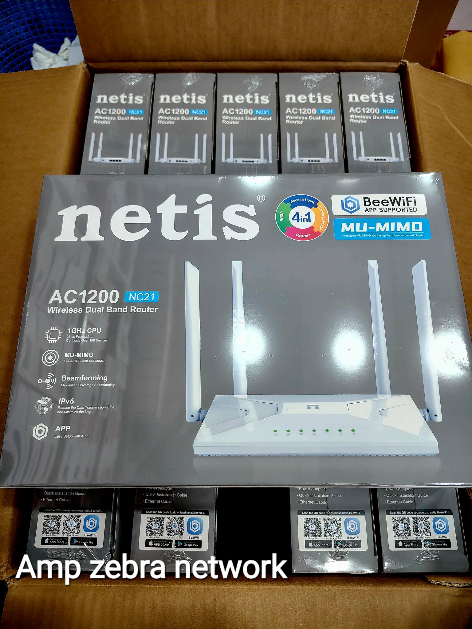 NETIS NC21 ROUTER AC1200 Dual band... - AMP Zebra Network | Facebook