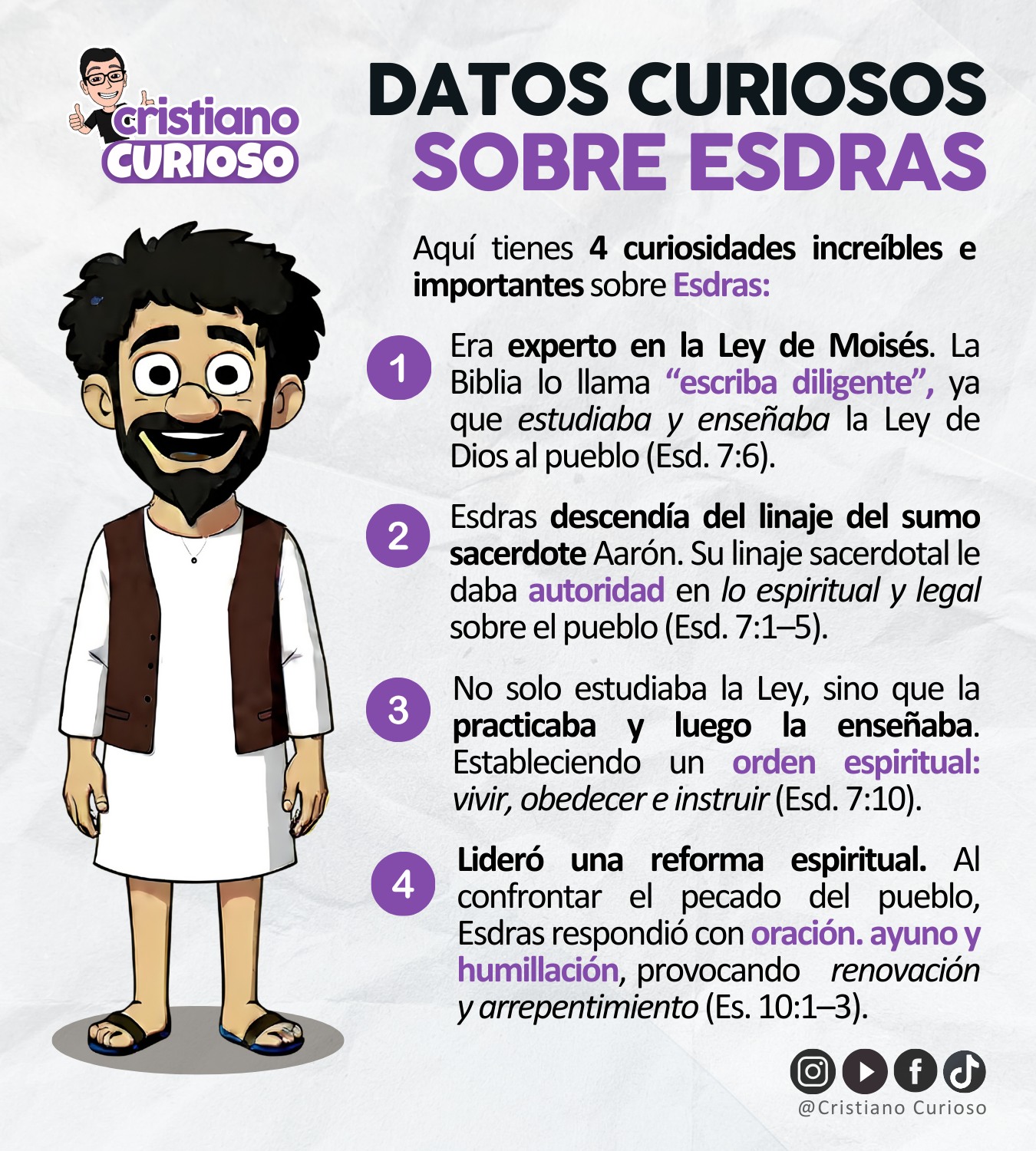 📜Esdras: el escriba... - Cristianos Curiosos Oficial | Facebook