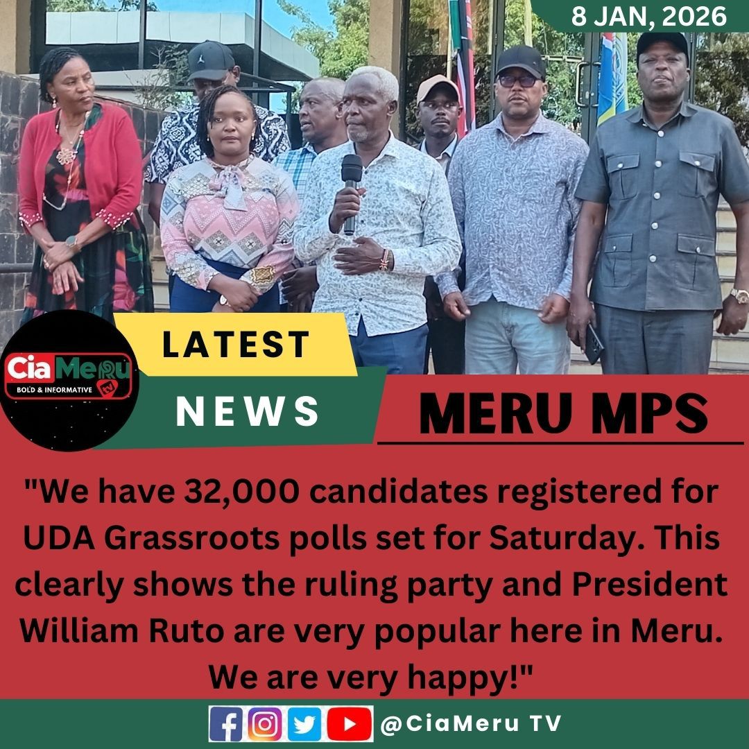 CiaMeru TV - Meru MPs: UDA and President Ruto are very... | Facebook