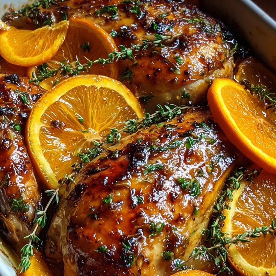Délices - Poulet Rôti à l’Orange et aux Herbes 👉 Voici comment le ...