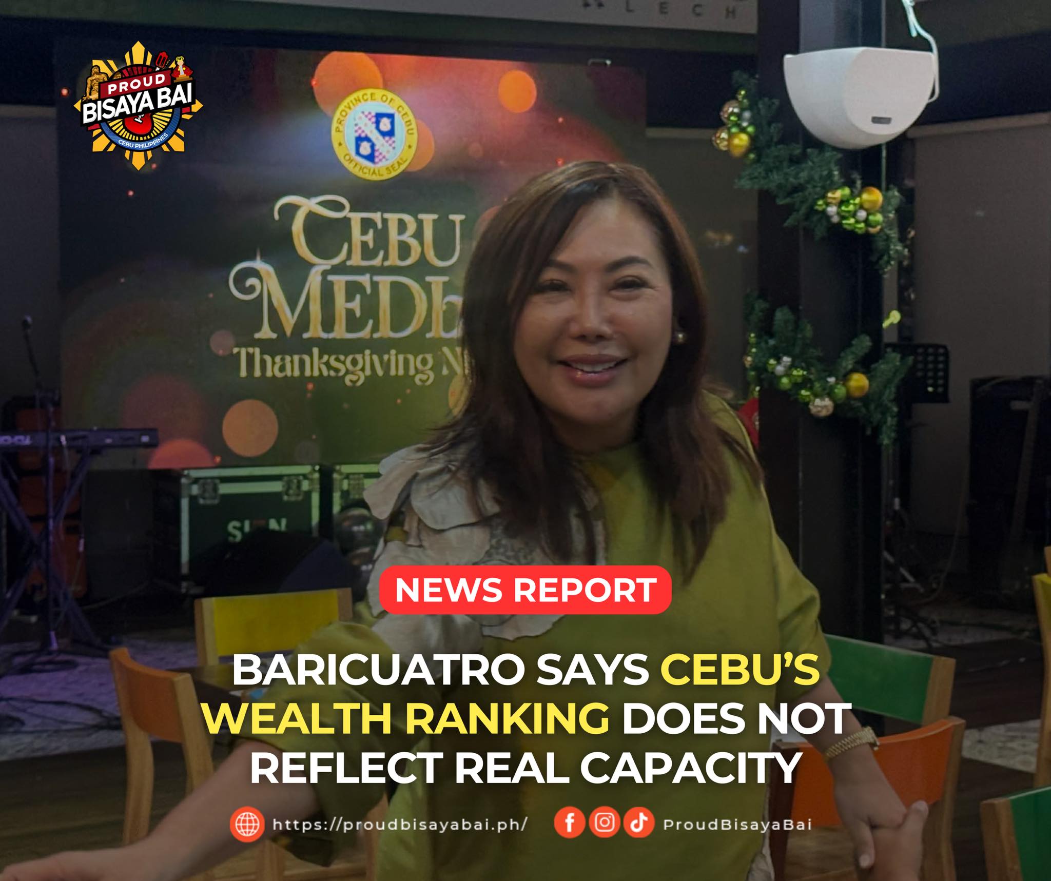 NEWS REPORT: Cebu Governor Pamela... - Proud Bisaya Bai | Facebook