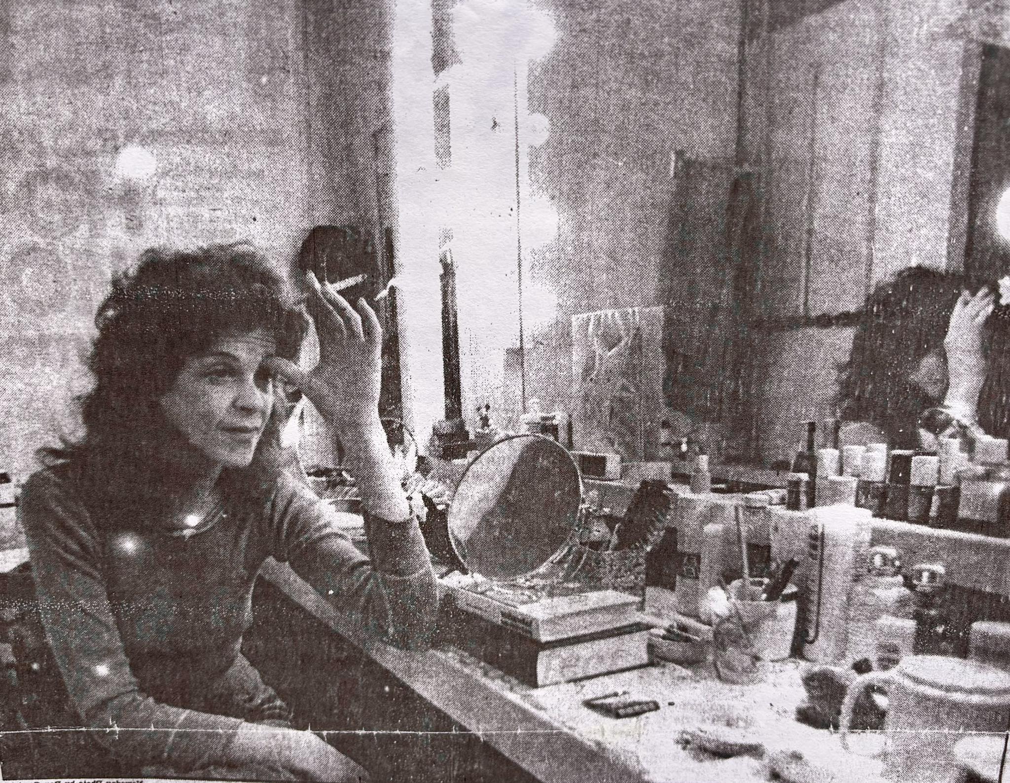 Love - Gilda Radner During her lunch break. Backstage, before the ...