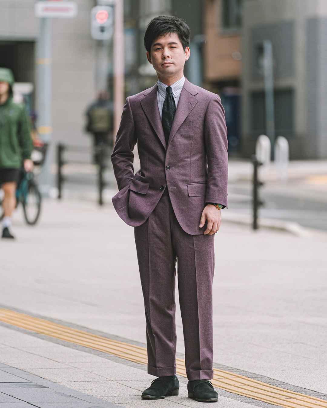 神戸 三木 雅仁 Fabric：Vitale Barberis Canonico 個性的グレイッシュ