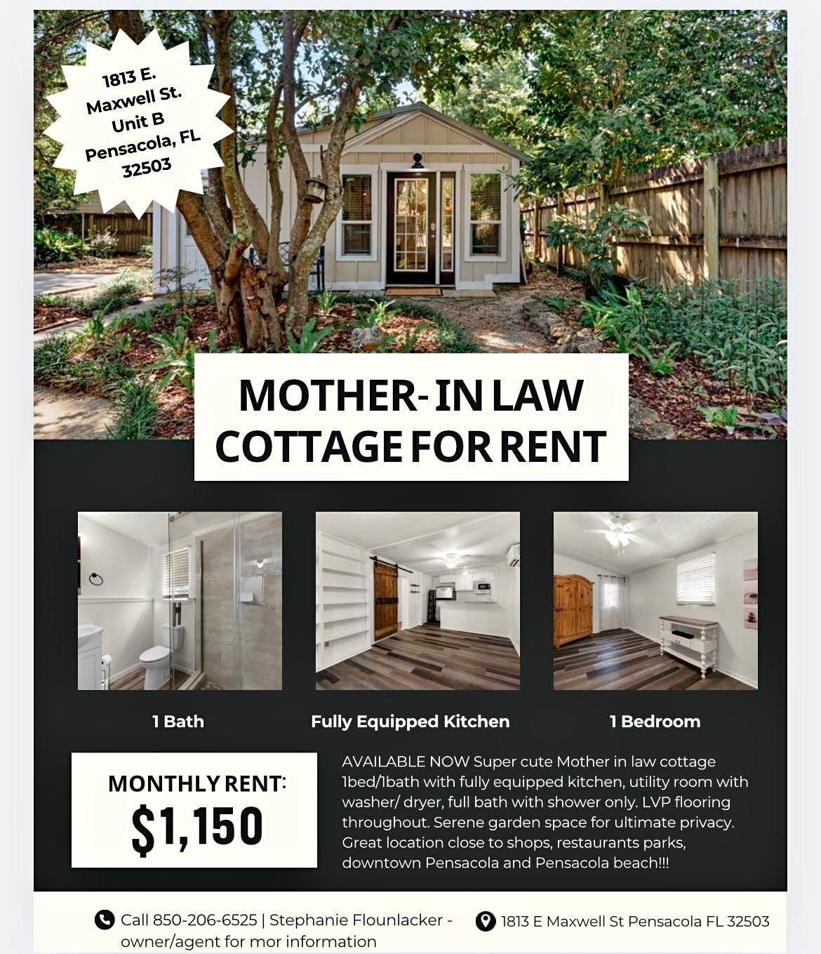 1 Bed 1 Bath - House - Property Rentals - Pensacola, Florida | Facebook ...