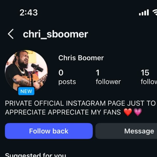Chris Boomer (@ChrisBoomerMusic) • Facebook
