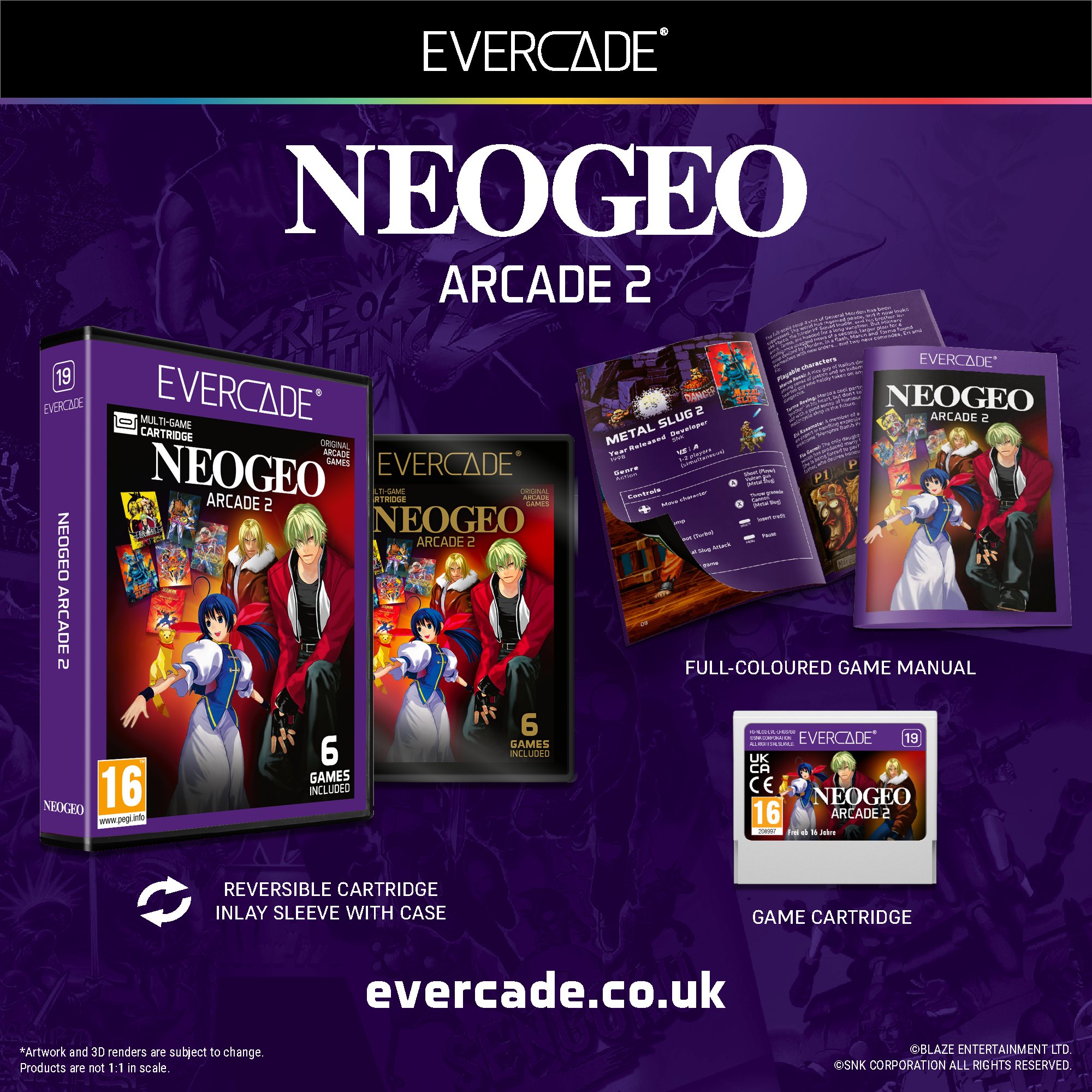 NEOGEO Arcade 2 is coming to Evercade next month, and you can 