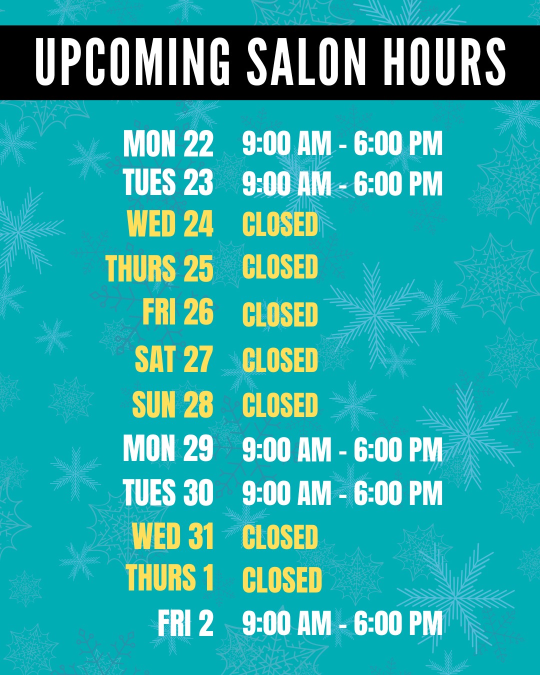Citrus Cuts - ️ Citrus Cuts – Upcoming Holiday Hours 🎄 ... | Facebook