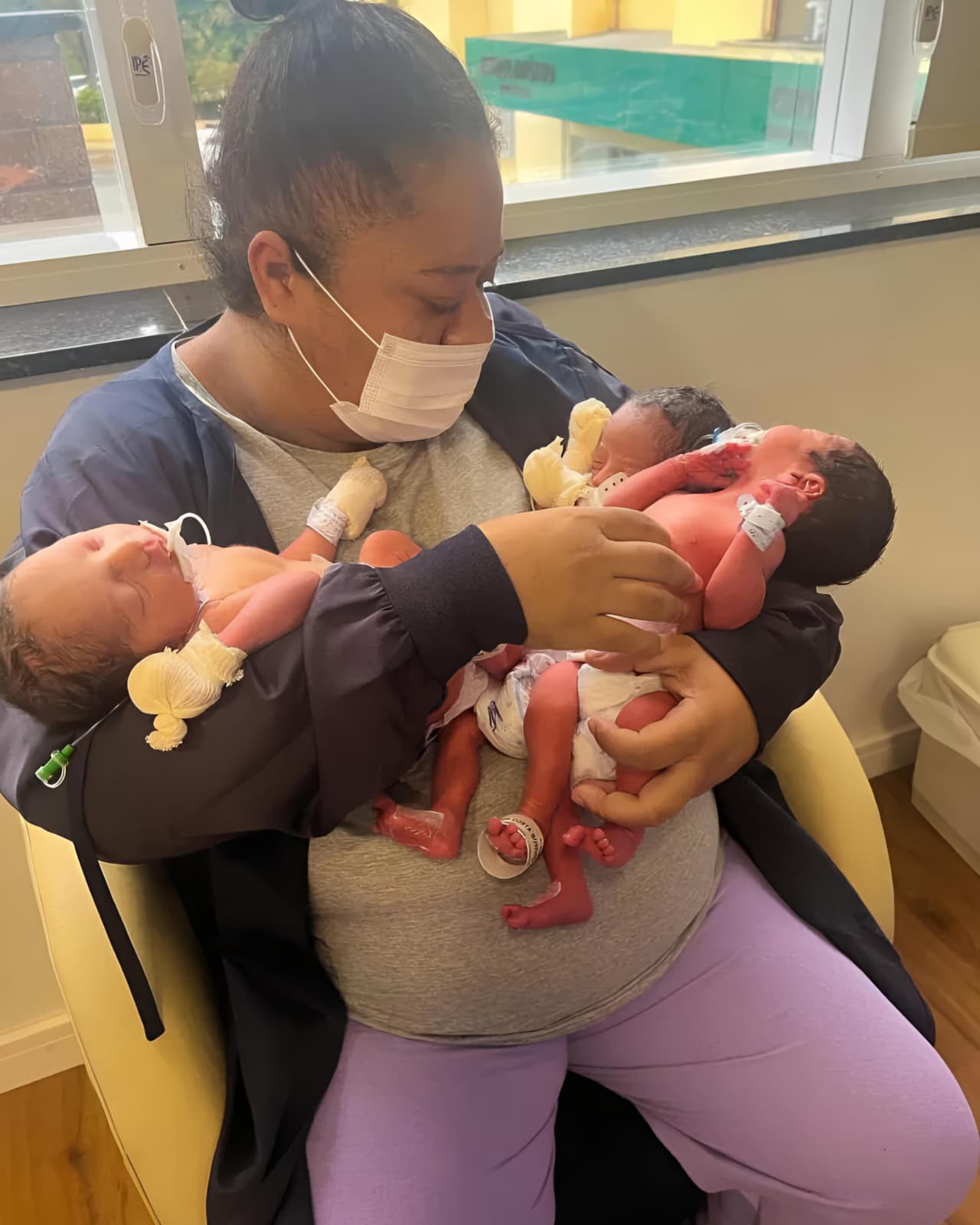 Pregnant - Brazilian Mother Gives Birth to Triplets Just Ten Months ...