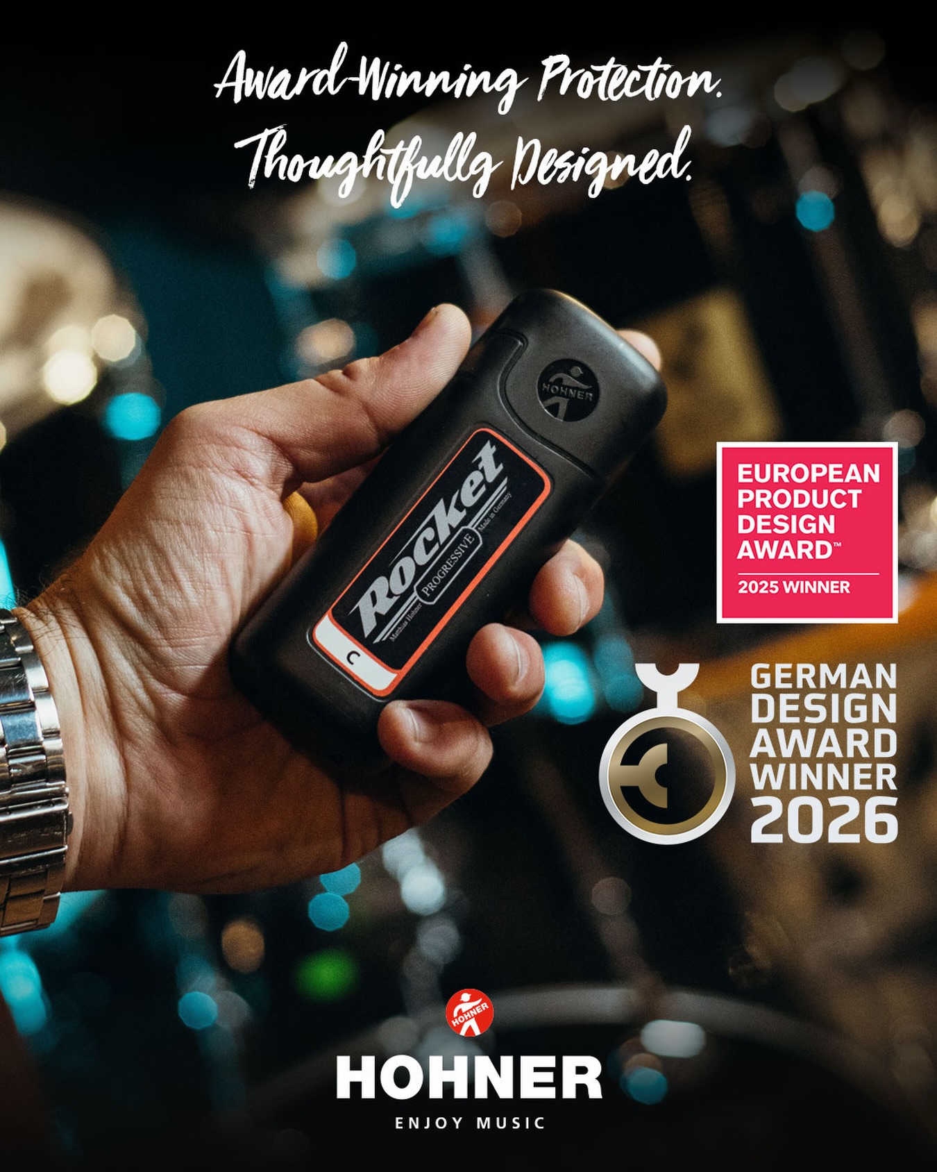The HOHNER SnapCase received both the German Design Award and the