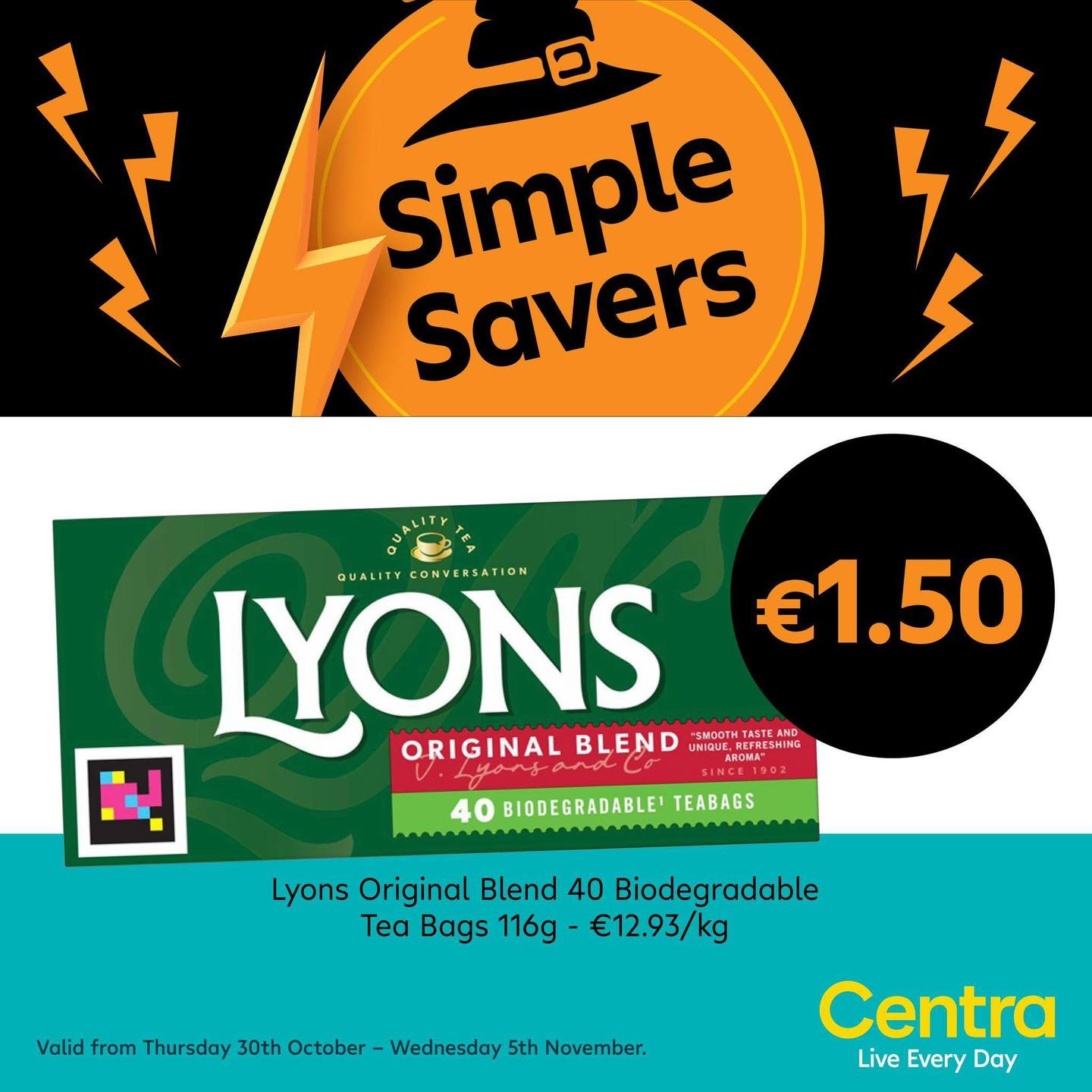 Centra - Warm up your day with Lyons Tea, now only €1.50. 🫖🫖 | Facebook