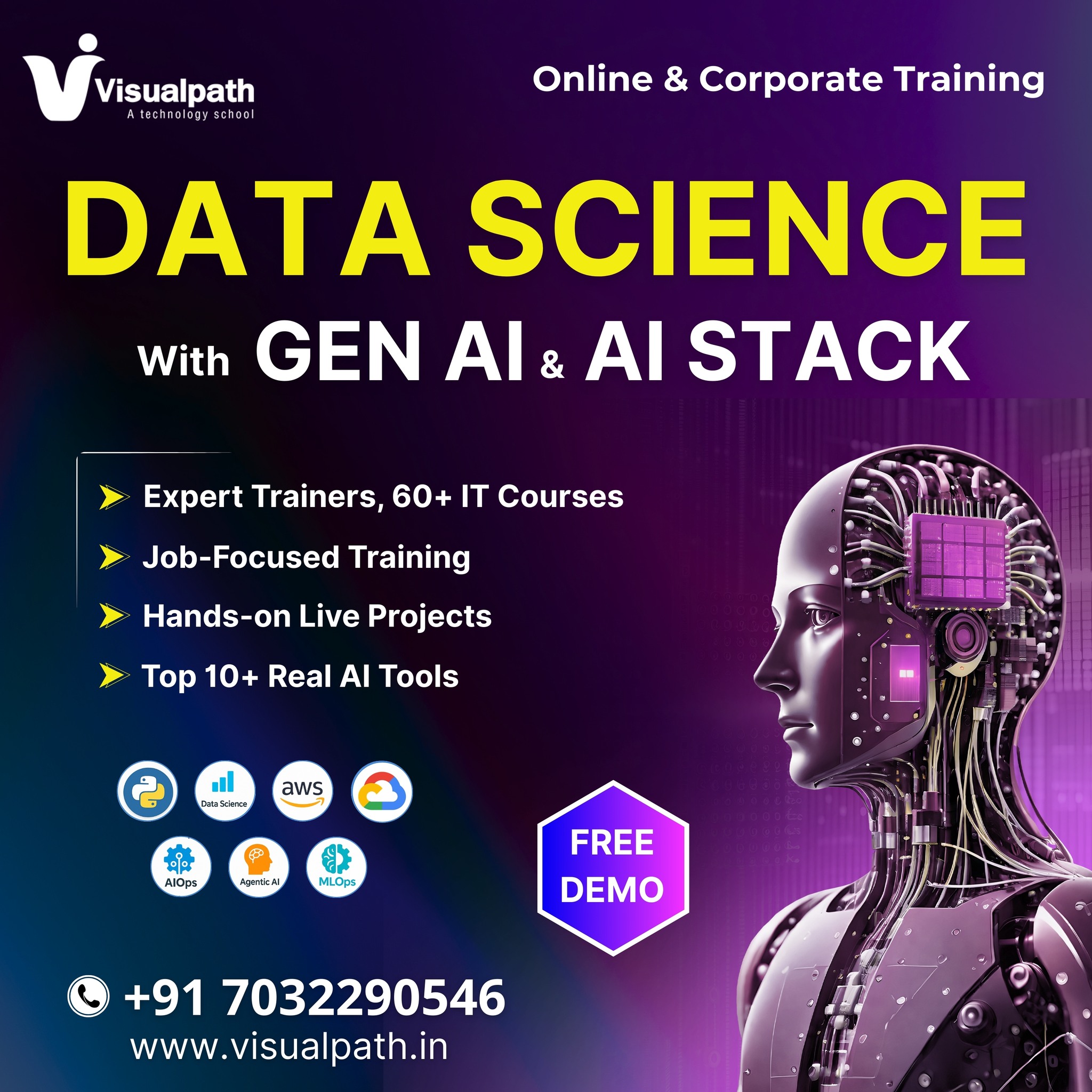 Visualpath - 🚀 Data Science with Gen AI & AI Stack Training 📊 Learn the ...