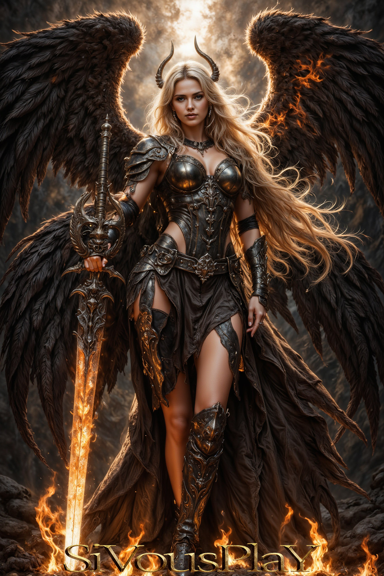 Sivousplay - Fallen - Dark Seraphim Powered by #mjv6 #flux # ...