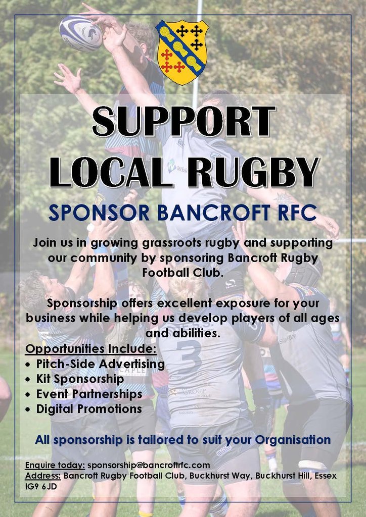 Bancroft Rugby Club | Buckhurst Hill