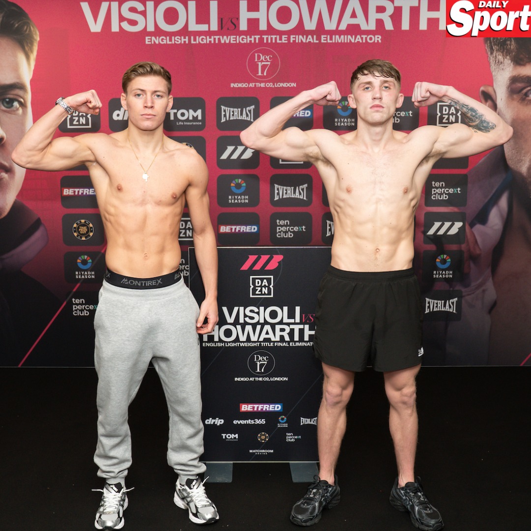 Daily - BOXING: Visioli v Howarth weights ahead of tomorrow’s fight at ...