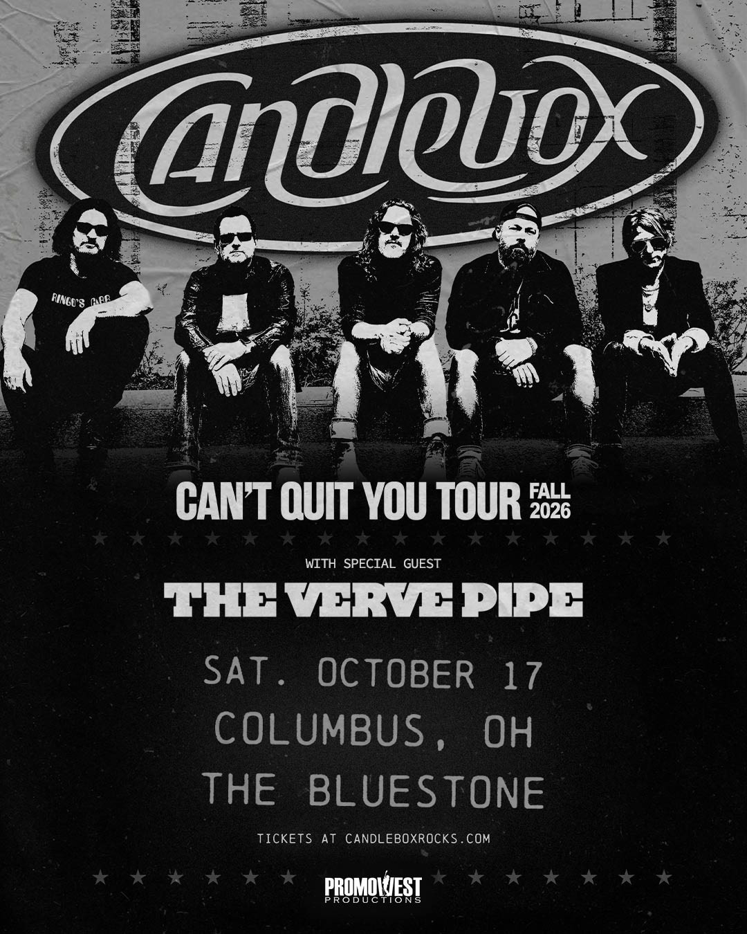 JUST ANNOUNCED! 💫 Candlebox's Can't Quit You Tour, Summer 2026