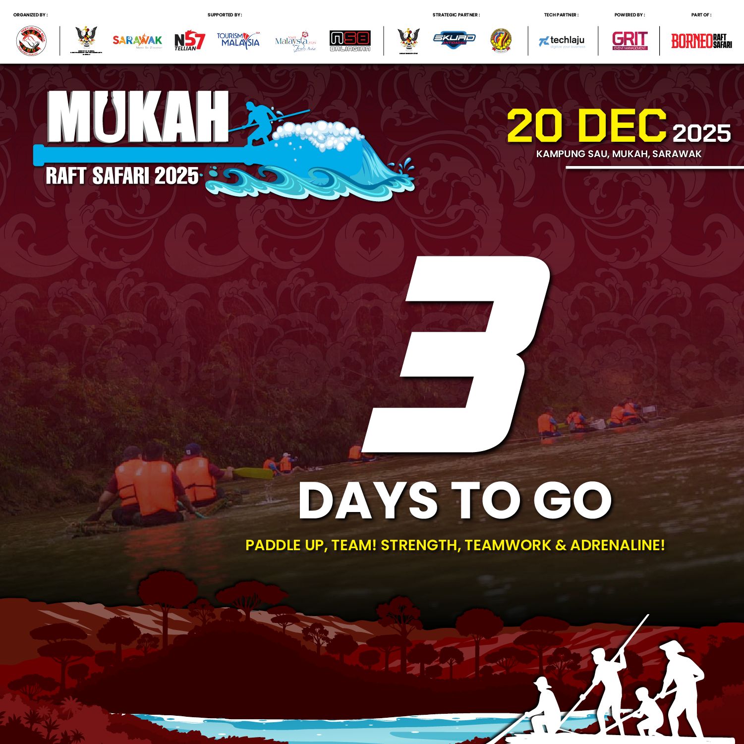 🌊🚣 Mukah Raft Safari 2025 is... - Grit Event Management | Facebook