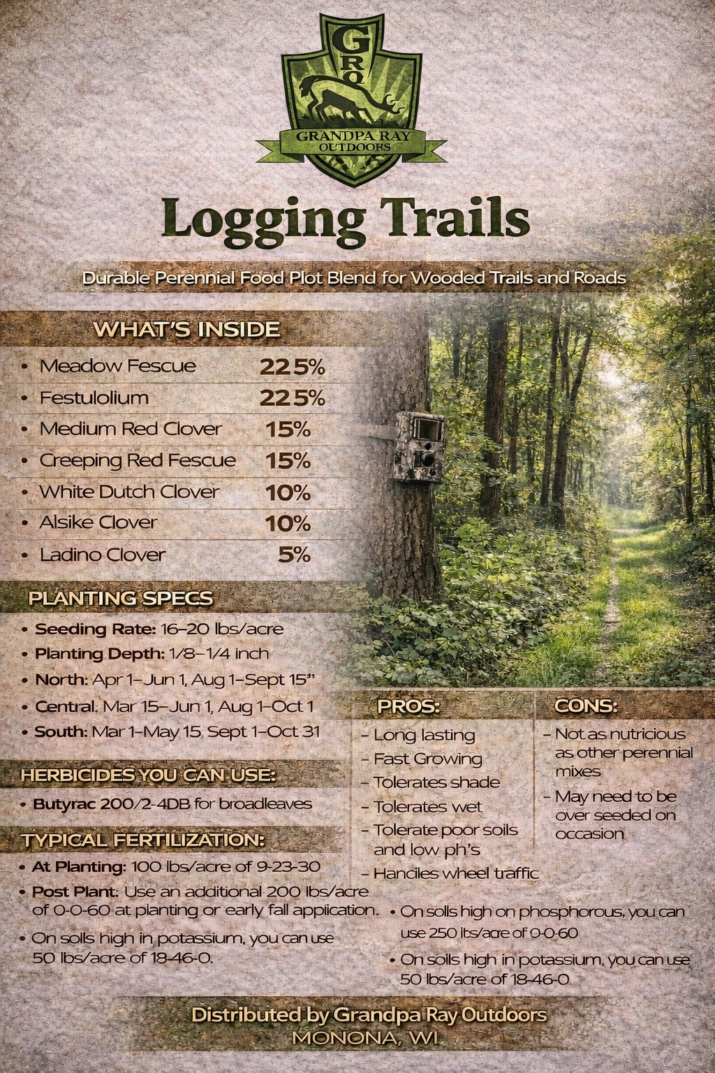 Grandpa - Logging Trails Blend. The 