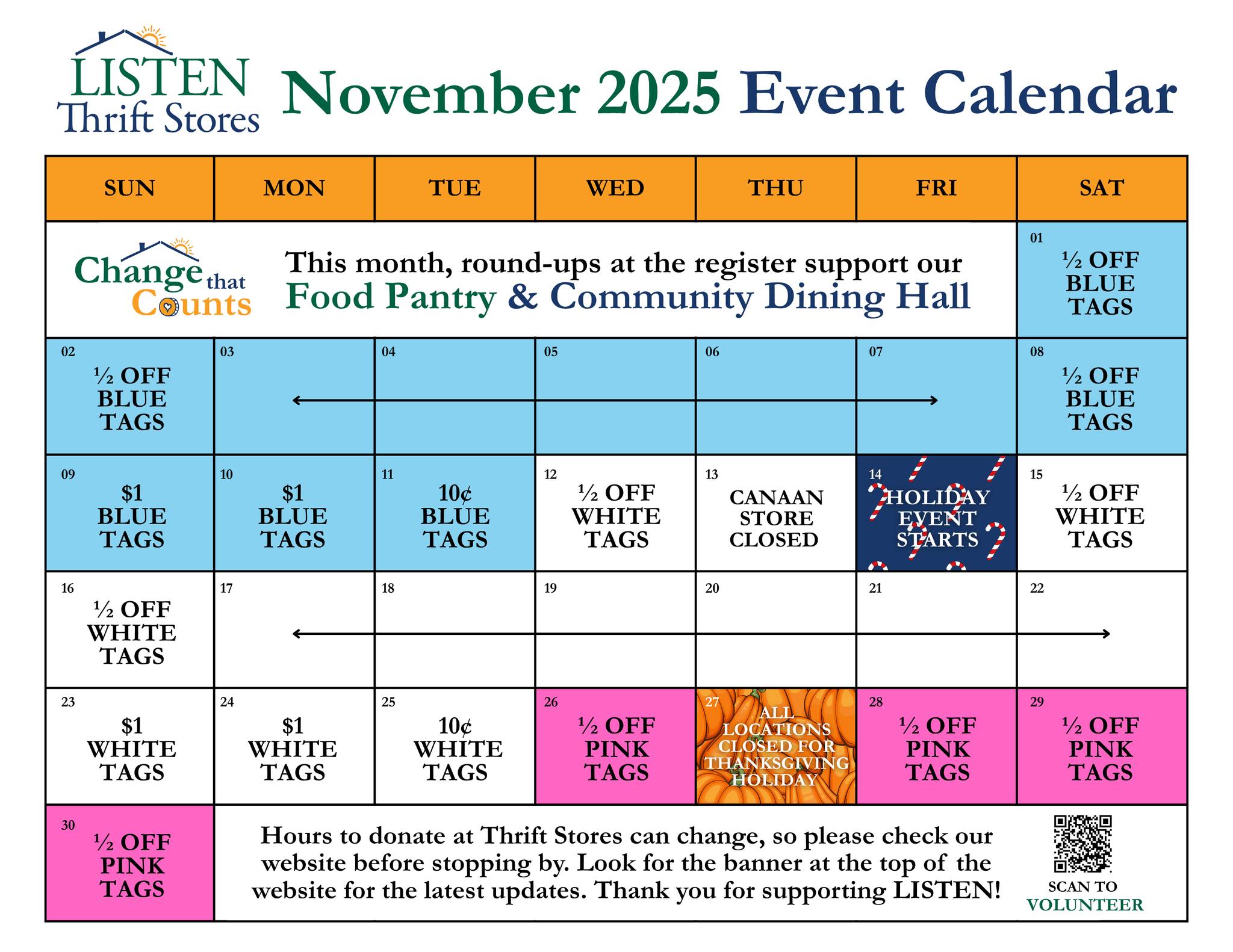🍂 November is here, and we’re... - LISTEN Community Services | Facebook