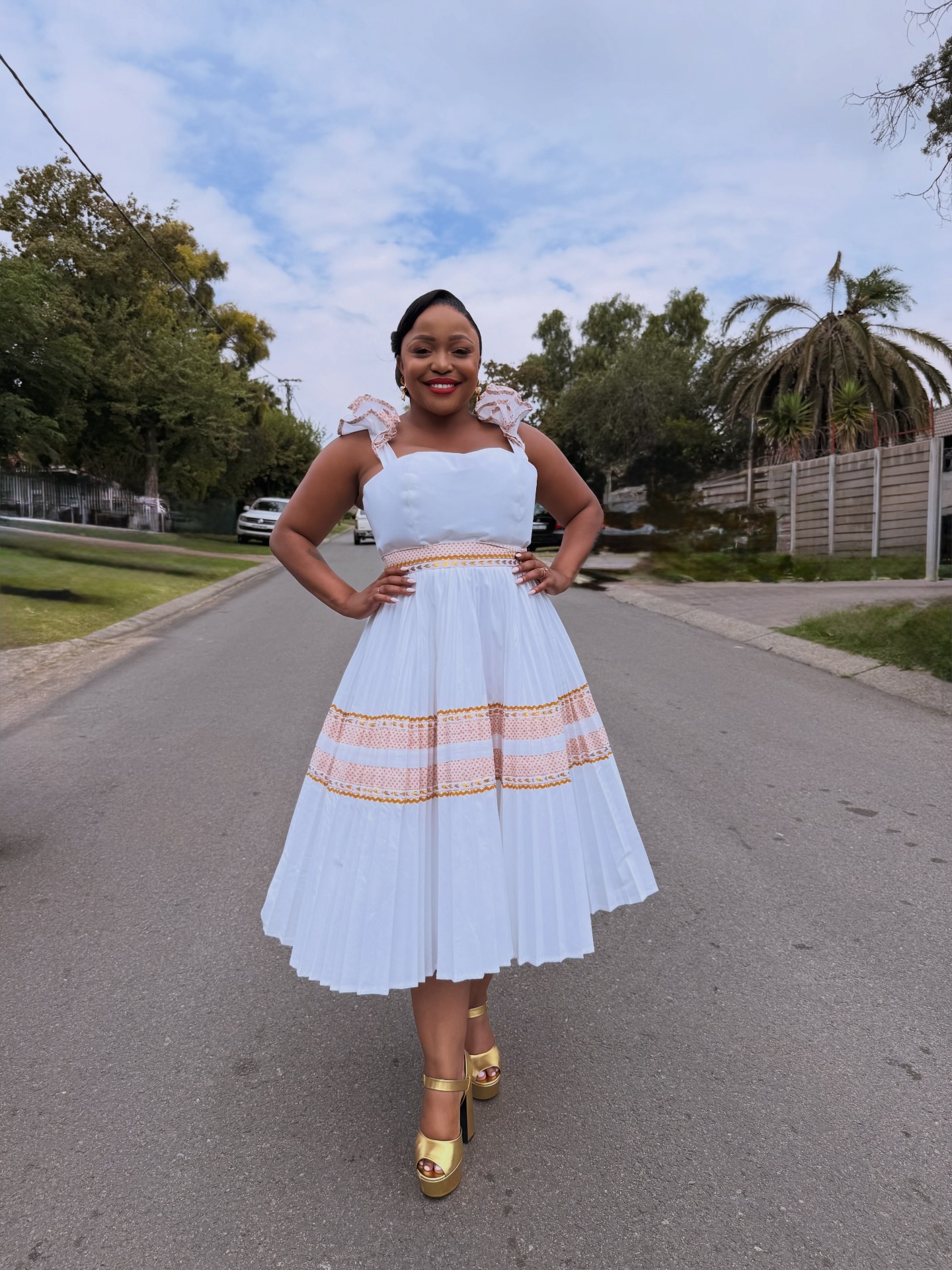 My girl said white with a touch of traditional attire for her wedding 🤍✨💍