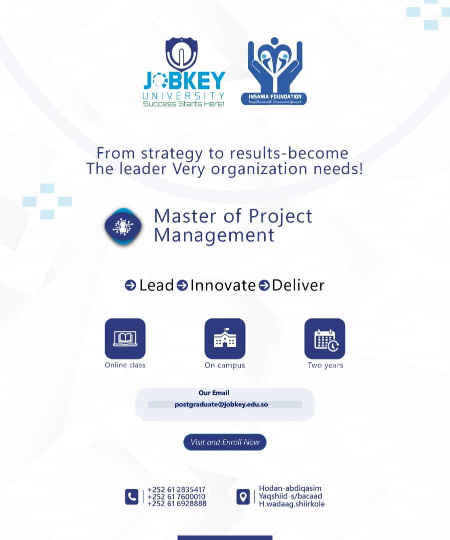 Jobkey University - Postgraduate and Research Centre | Mogadishu