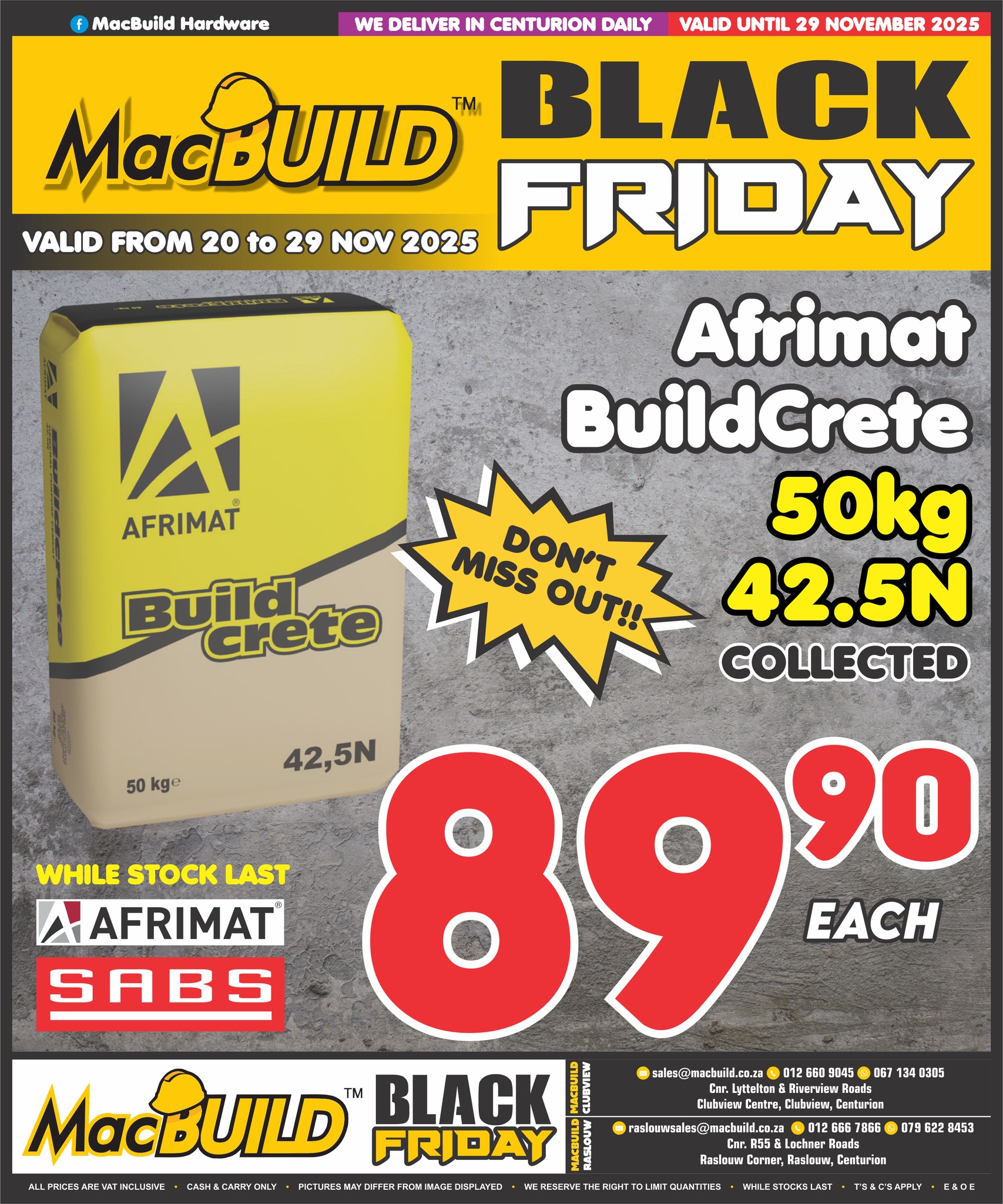 BLACK FRIDAY SPECIAL!!! VALID TILL THE 29 NOVEMBER 2025!!!