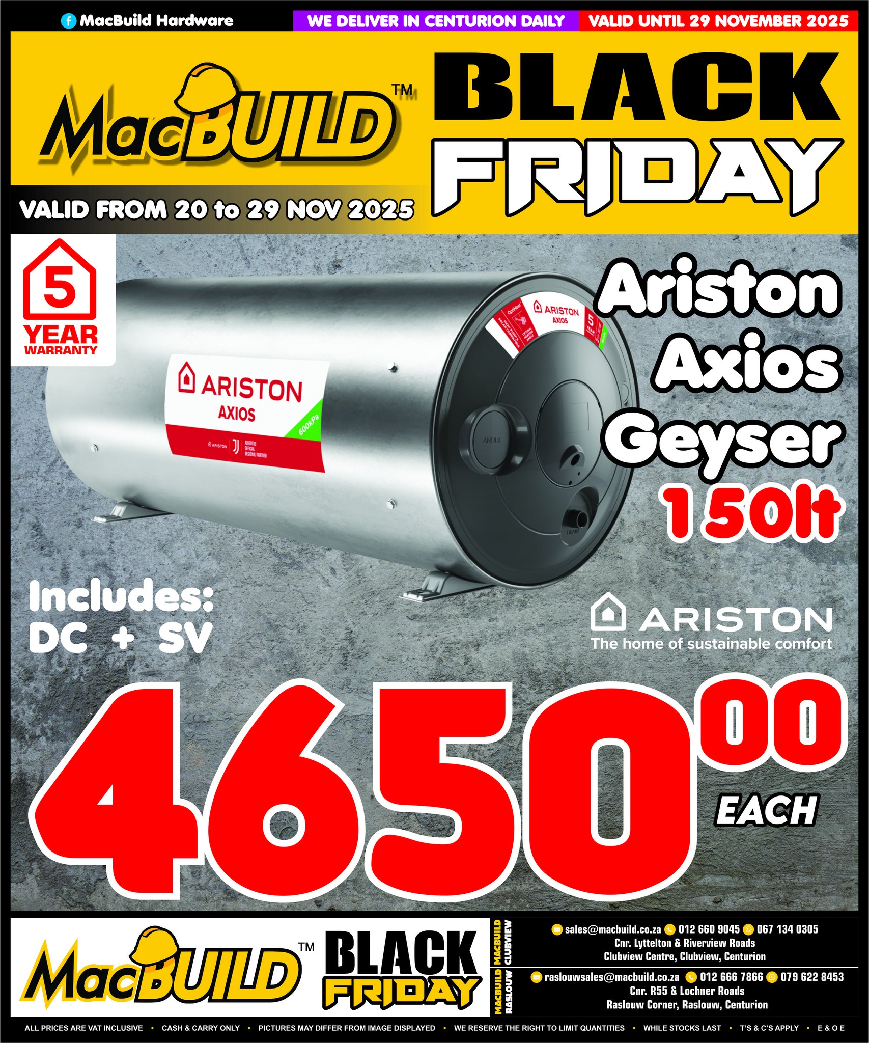 BLACK FRIDAY SPECIAL!!! VALID TILL THE 29 NOVEMBER 2025!!!