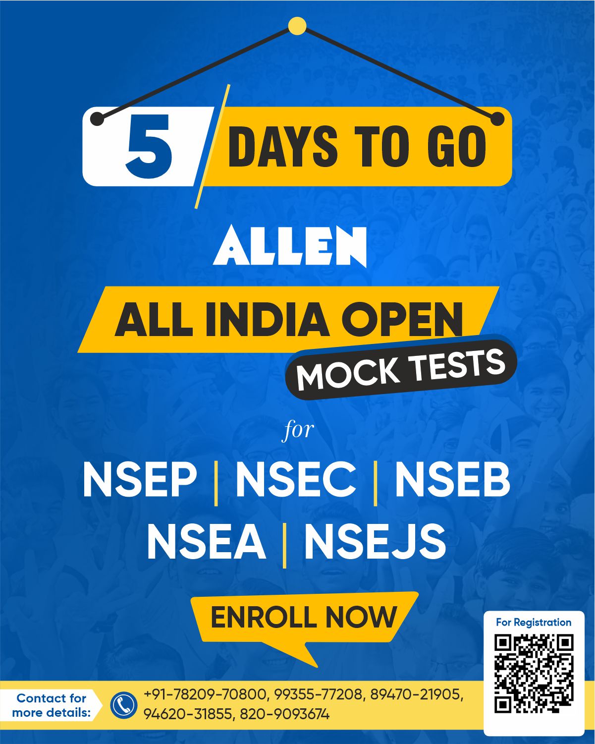 ALLEN - 🎯 Only 5 Days to Go! Get ready for the ALLEN All India NSE Open ...