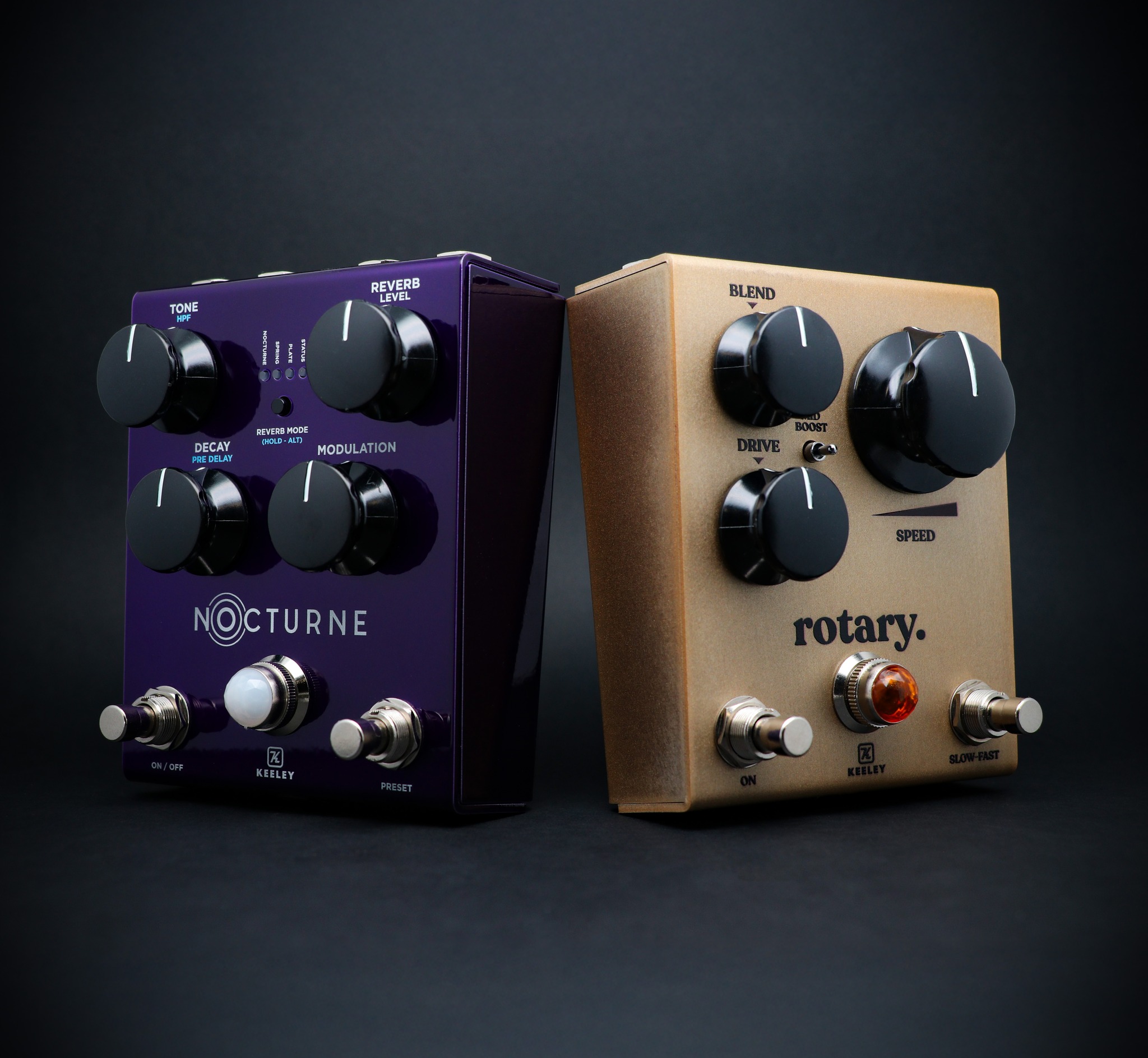 Keeley Electronics' Golden Touch Rotary guitar pedal