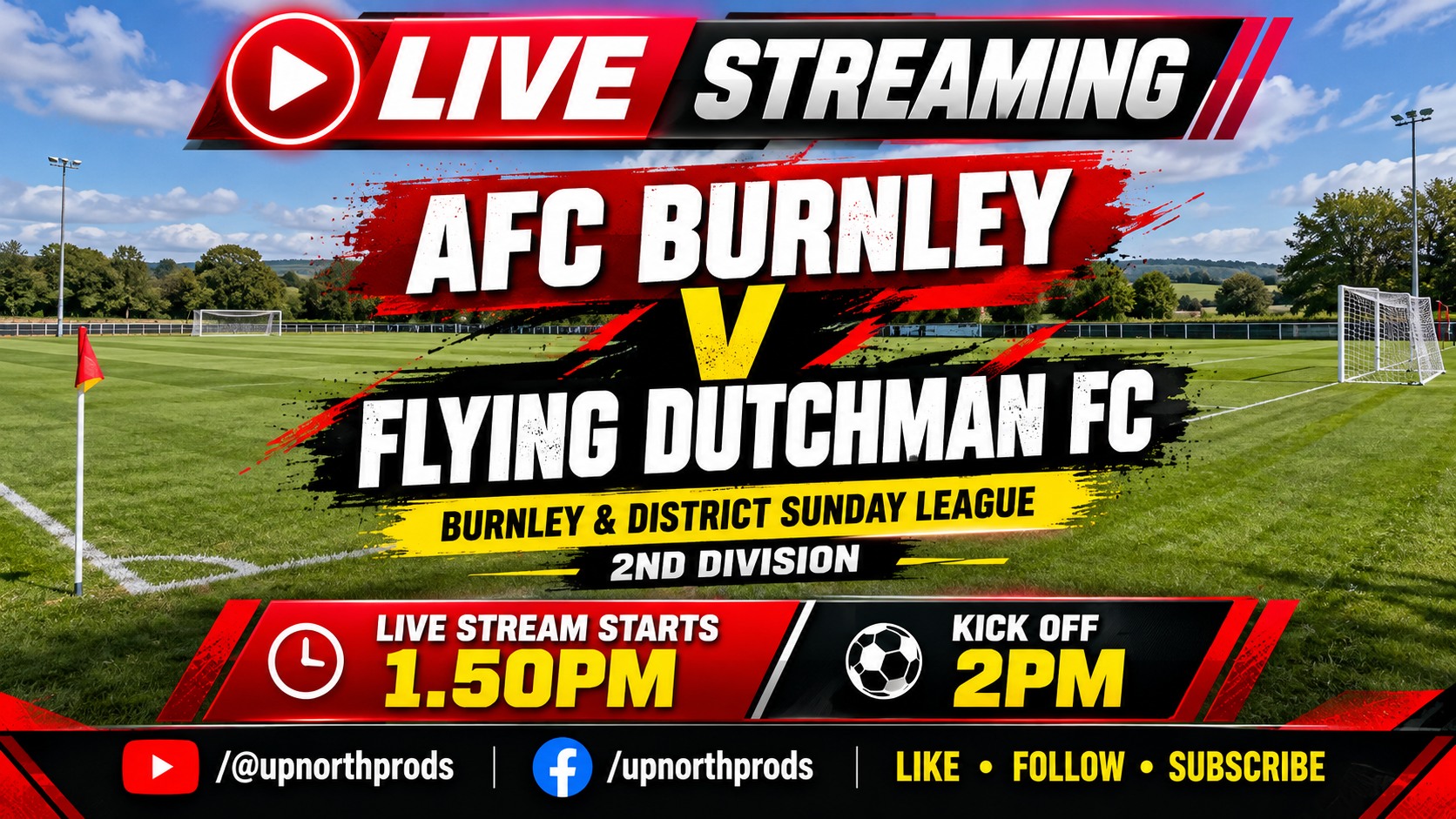 LIVE: AFC Burnley v Flying Dutchman FC | Burnley & District Sunday ...