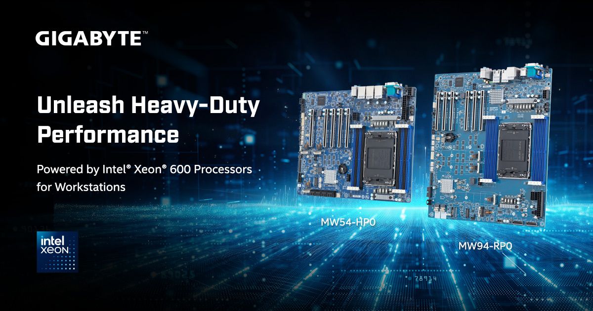 GIGABYTE - 🚀 Intel® Xeon® 600 Workstation Platforms: Now Available! We ...