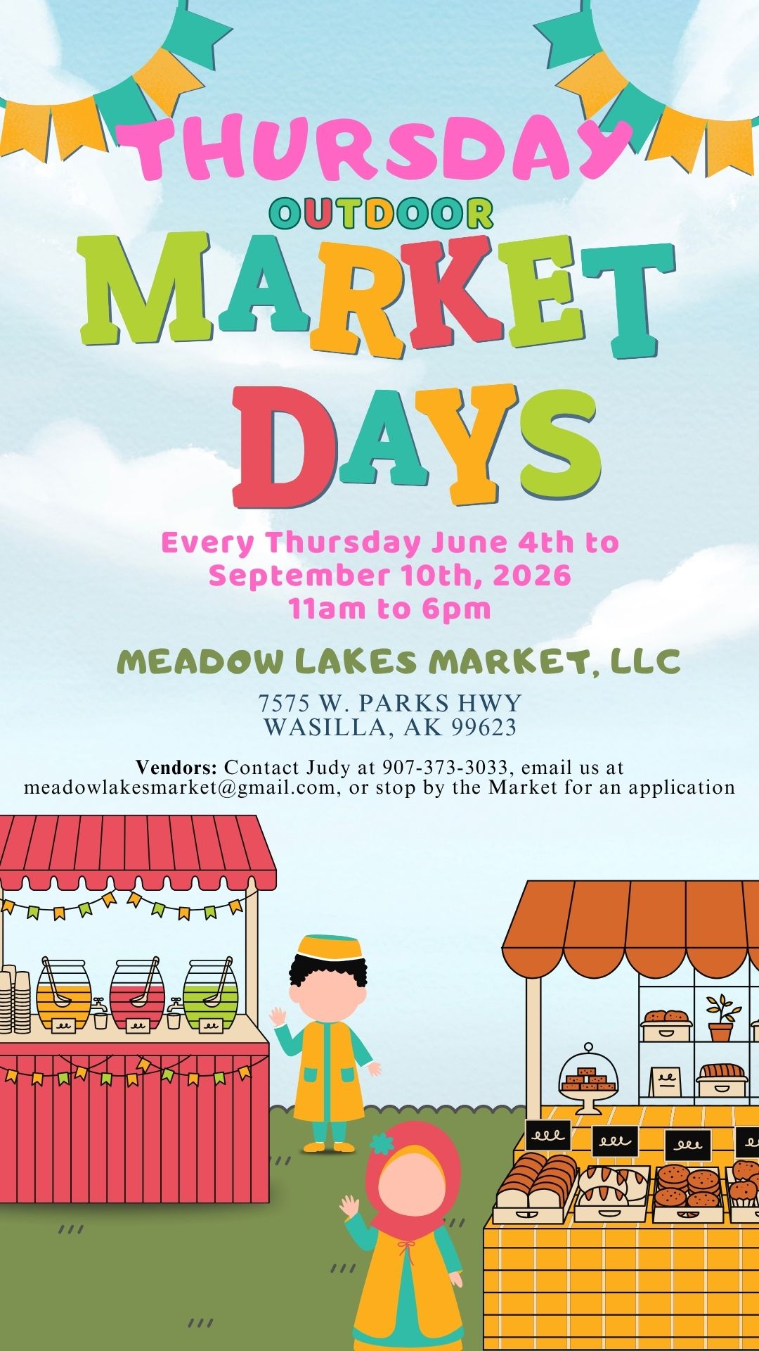 Meadow Lakes Outdoor Summer Market – Every Thursday!