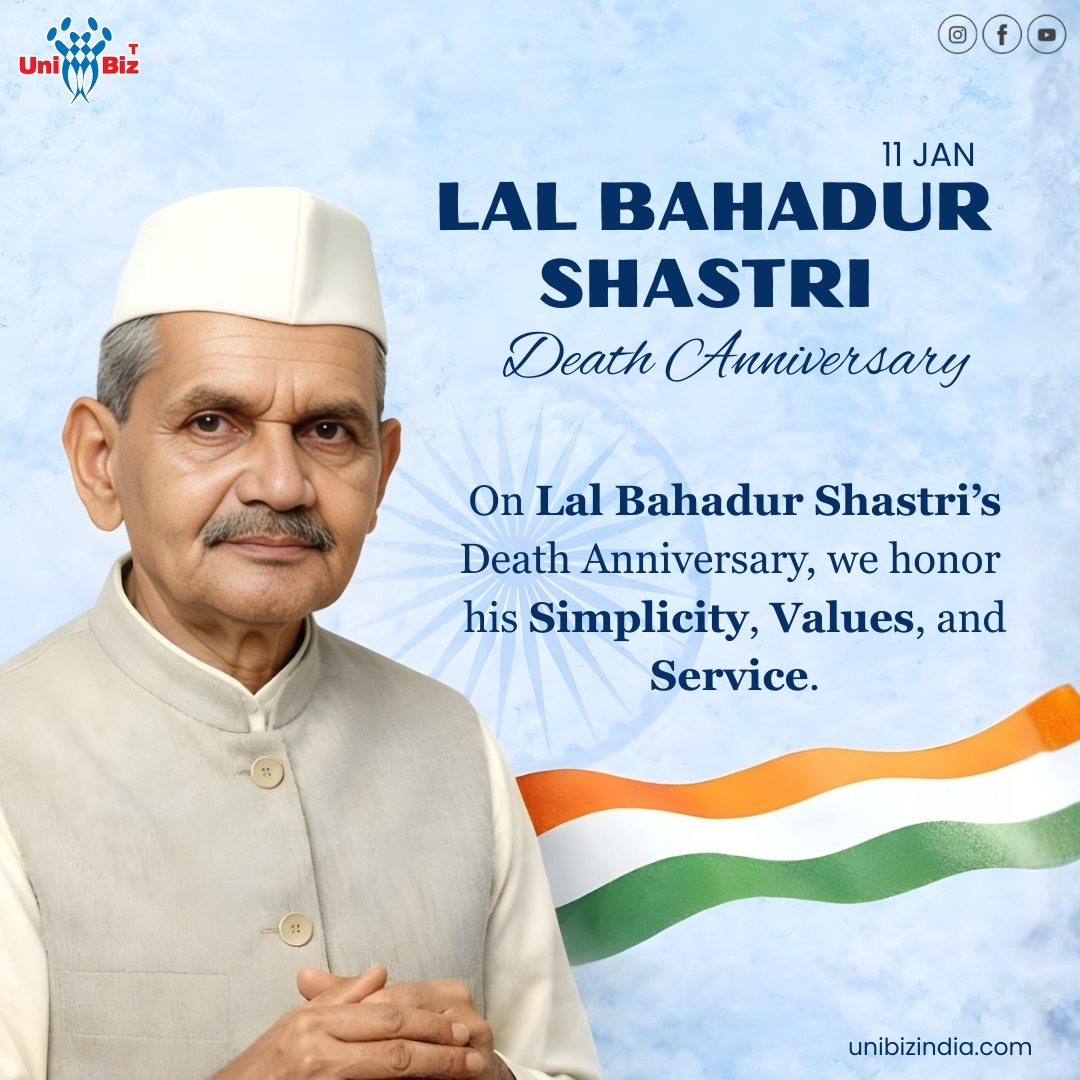 Unibiz - On the death anniversary of Lal Bahadur Shastri, we remember a ...
