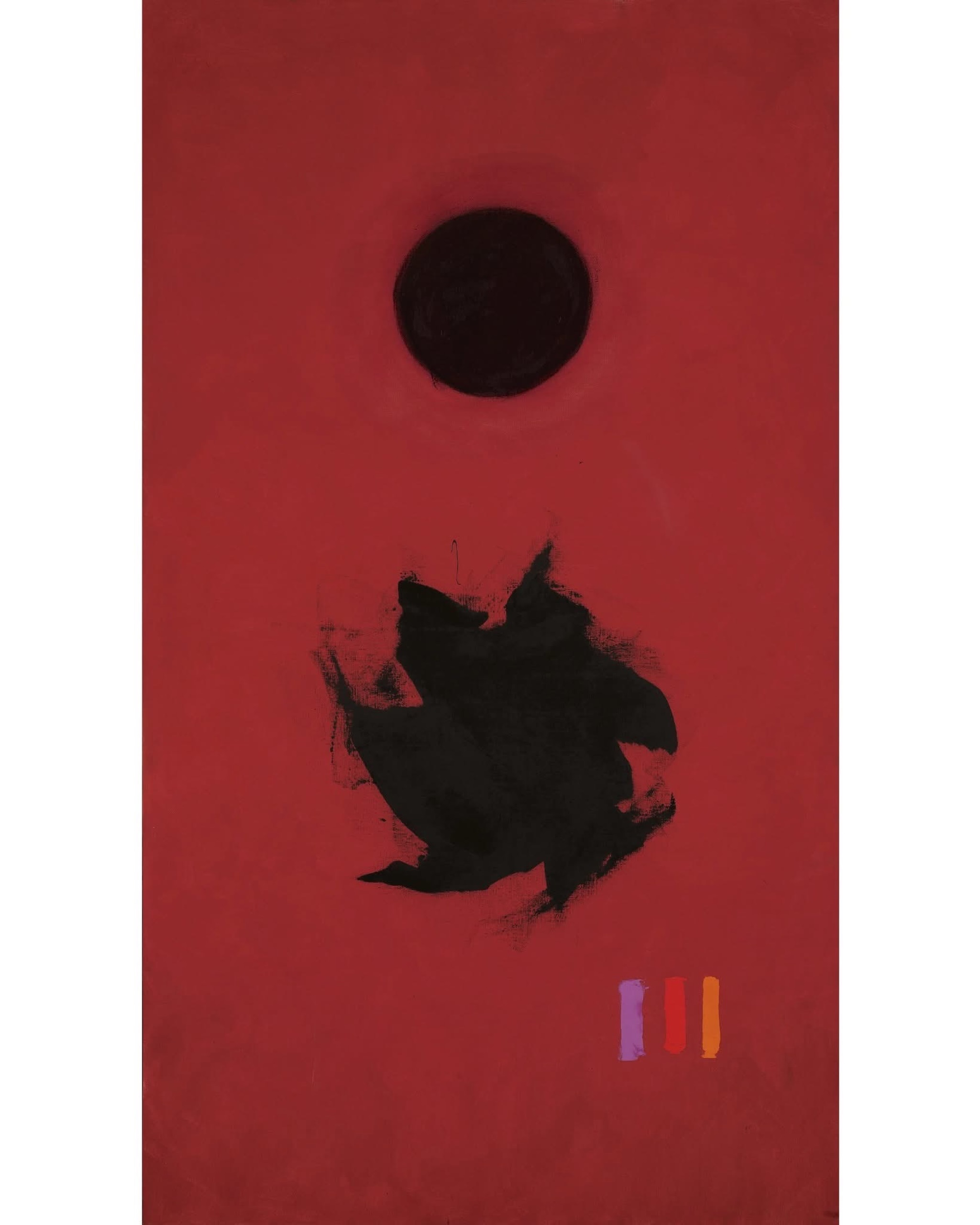 Adolph Gottlieb New Year 1965 oil on canvas, 72 x 41” ©The Adolph