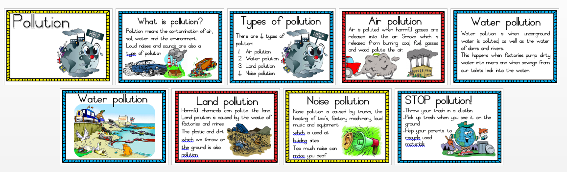 - Pollution A4 Wall charts... - Juffrou911 Stamps & Stickers