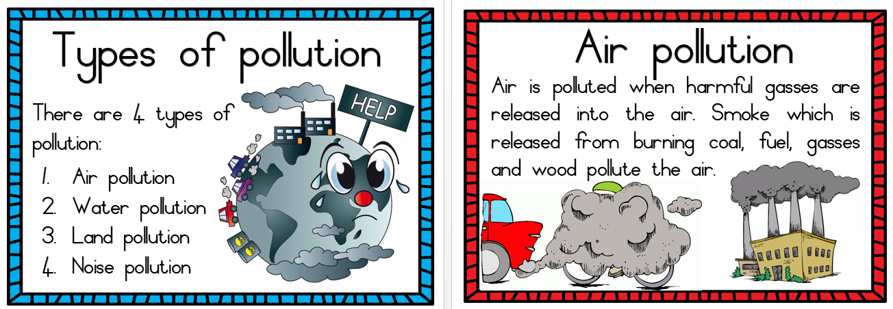- Pollution A4 Wall charts... - Juffrou911 Stamps & Stickers