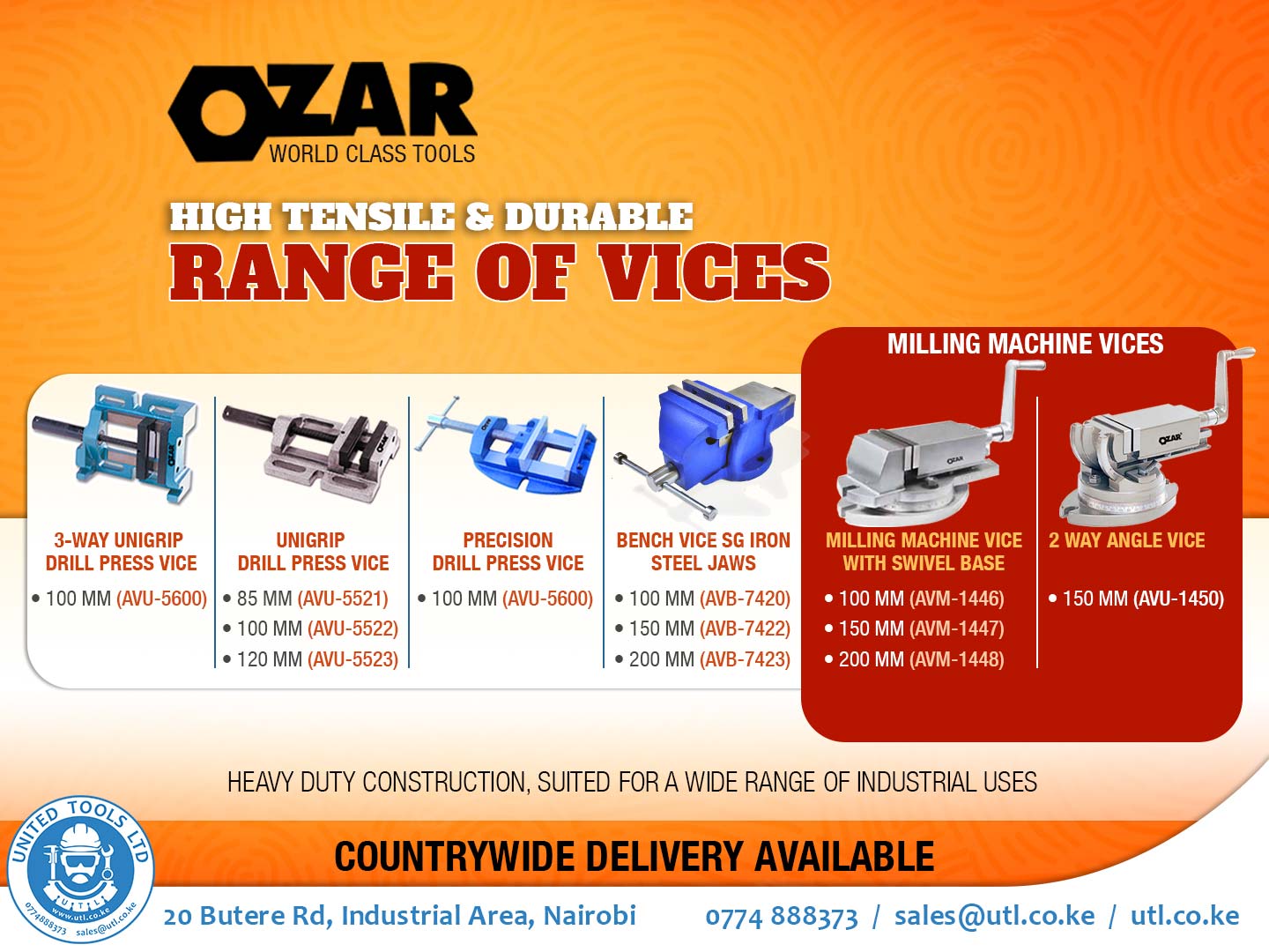 United - Ozar World Class Tools (made in India) offers a sturdy and ...