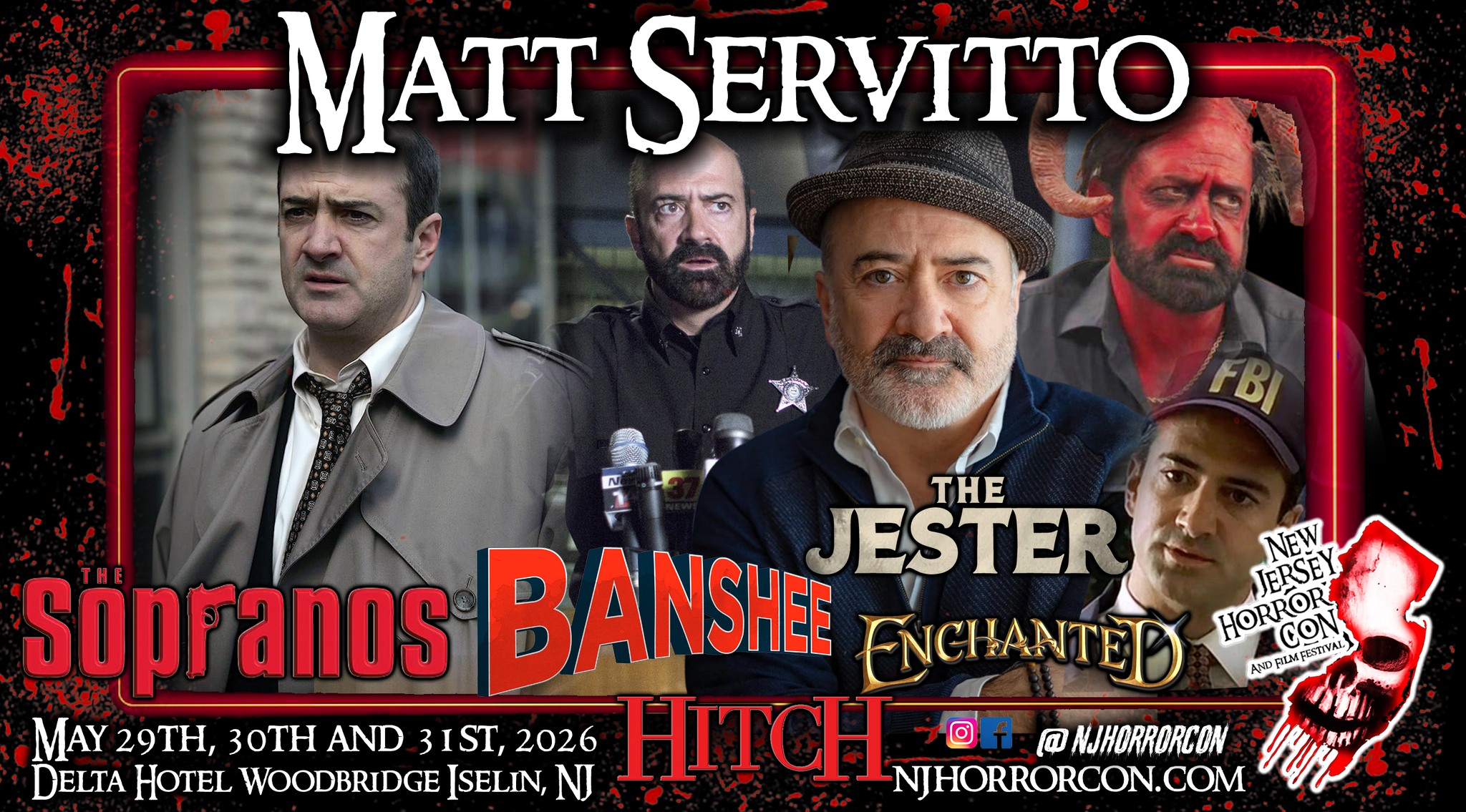 Matt Servitto is coming to New Jersey Horror Con and Film Festival 